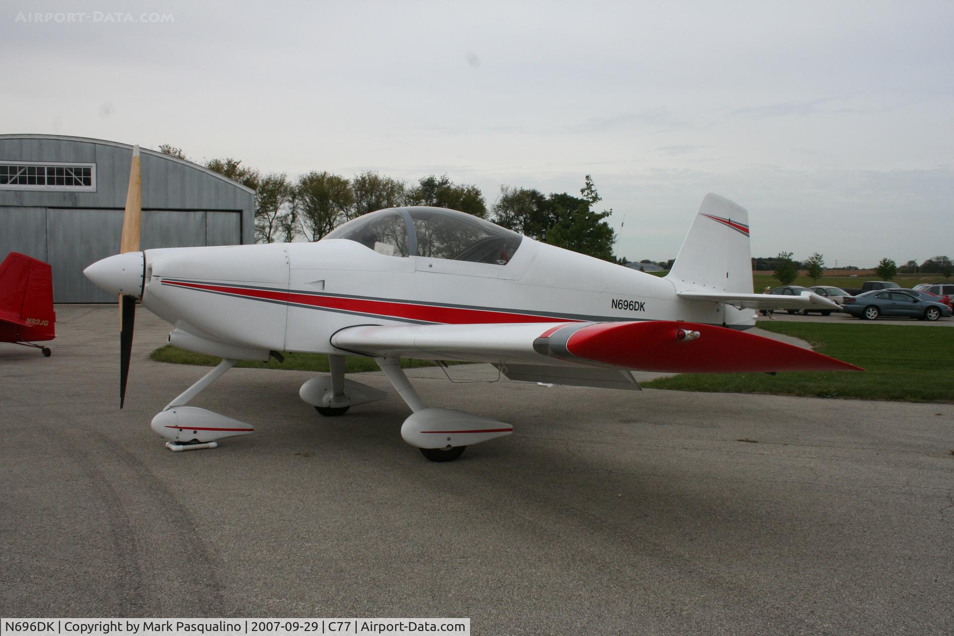 N696DK, 2001 Vans RV-6A C/N 20636, RV-6A