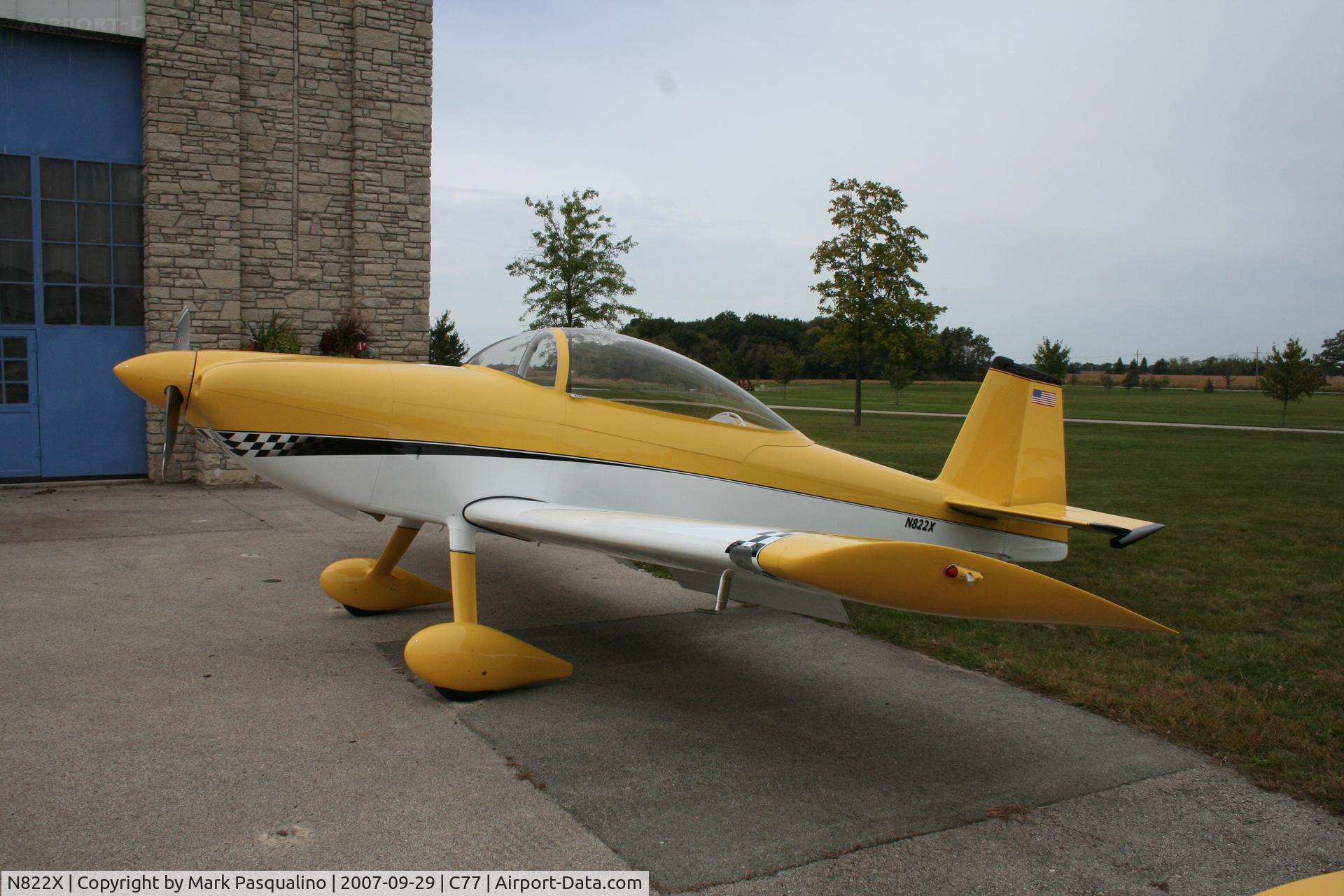 N822X, 2006 Vans RV-8 C/N 001 (N822X), RV-8