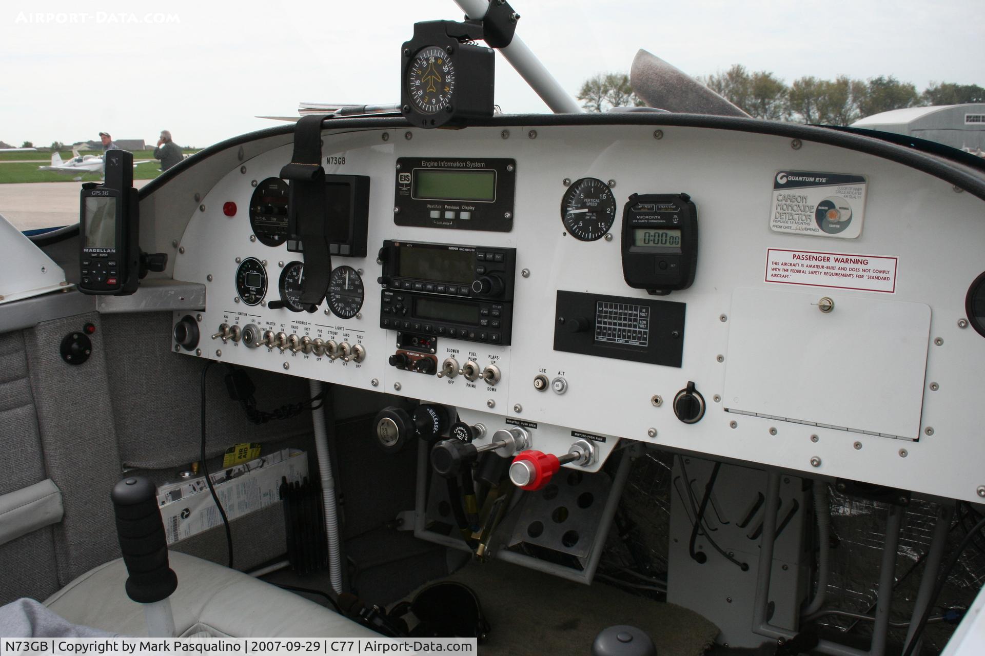 N73GB, 2004 Vans RV-7A C/N 70740, RV-7A
