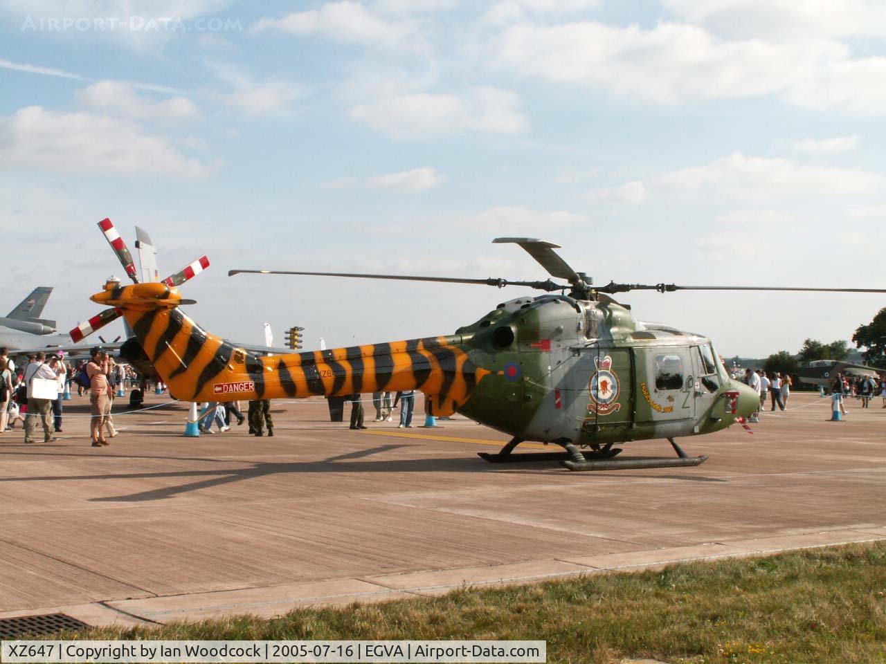 XZ647, 1980 Westland Lynx AH.7 C/N 183, Lynx AH.7/671 Sqn Army Air Corps/Fairford 2005