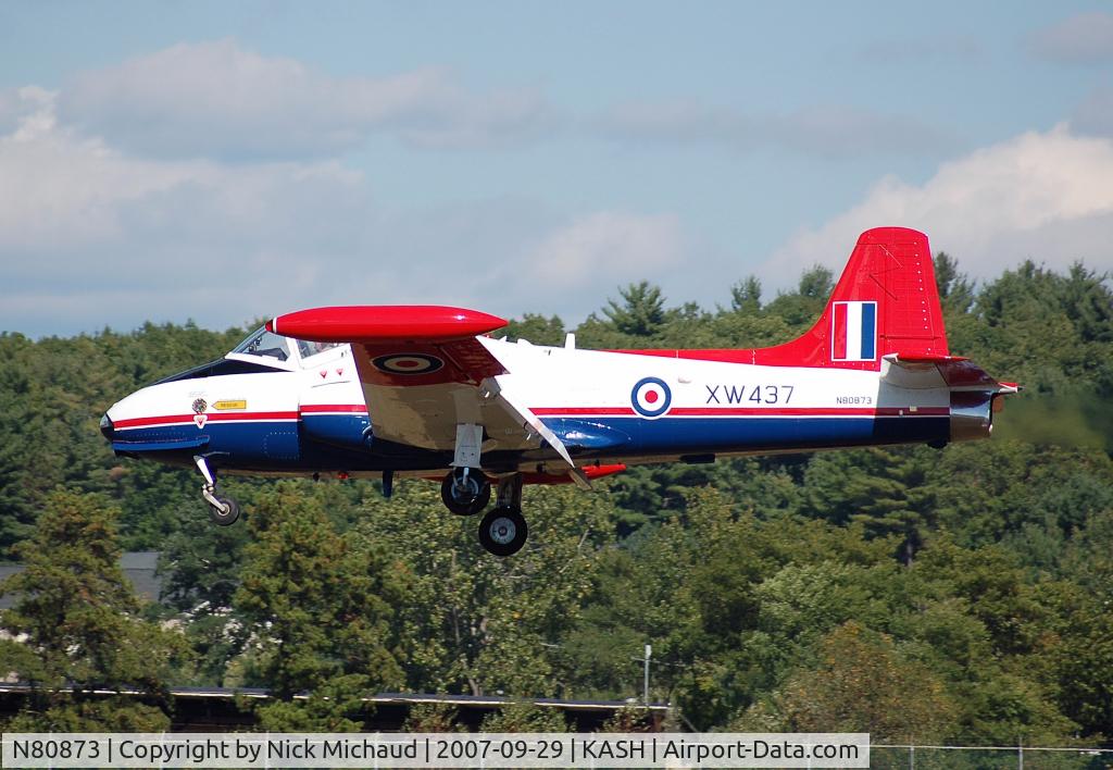N80873, 1974 BAC P84 Jet Provost Mk.5A C/N EEP/JP/1059, Wow what sweet plane. Arriving on 32