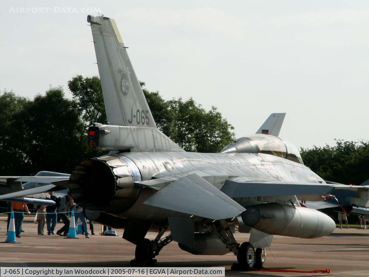 J-065, 1986 General Dynamics F-16BM Fighting Falcon C/N 6E-34, General Dynamics F-16BM/Netherlands AF/Fairford 2005