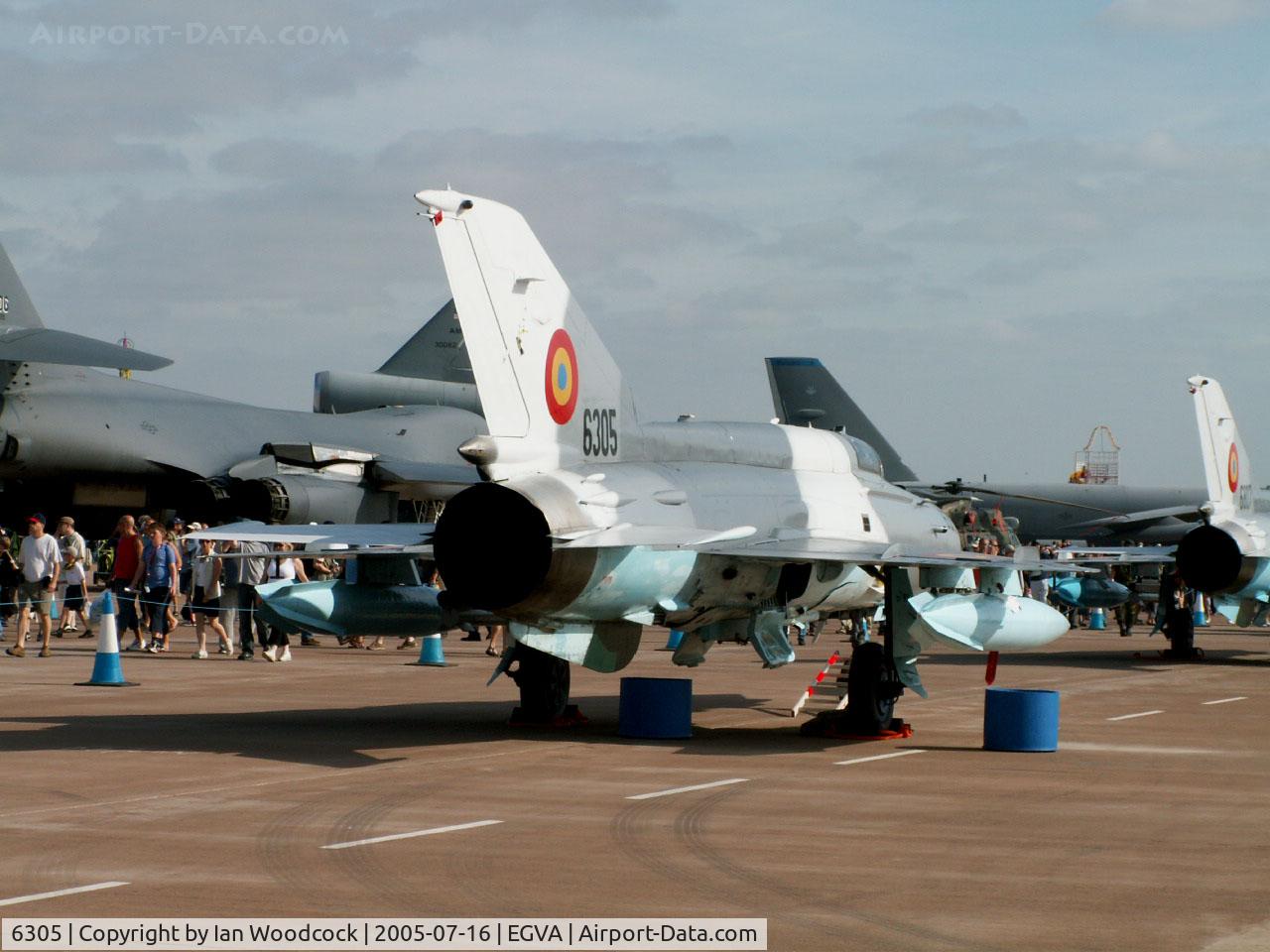 6305, Mikoyan-Gurevich MiG-21MF-75 Lancer C C/N 96006305/0507, Mikoyan-Gurevich MiG-21-MF75/Romanian AF/RAF Fairford