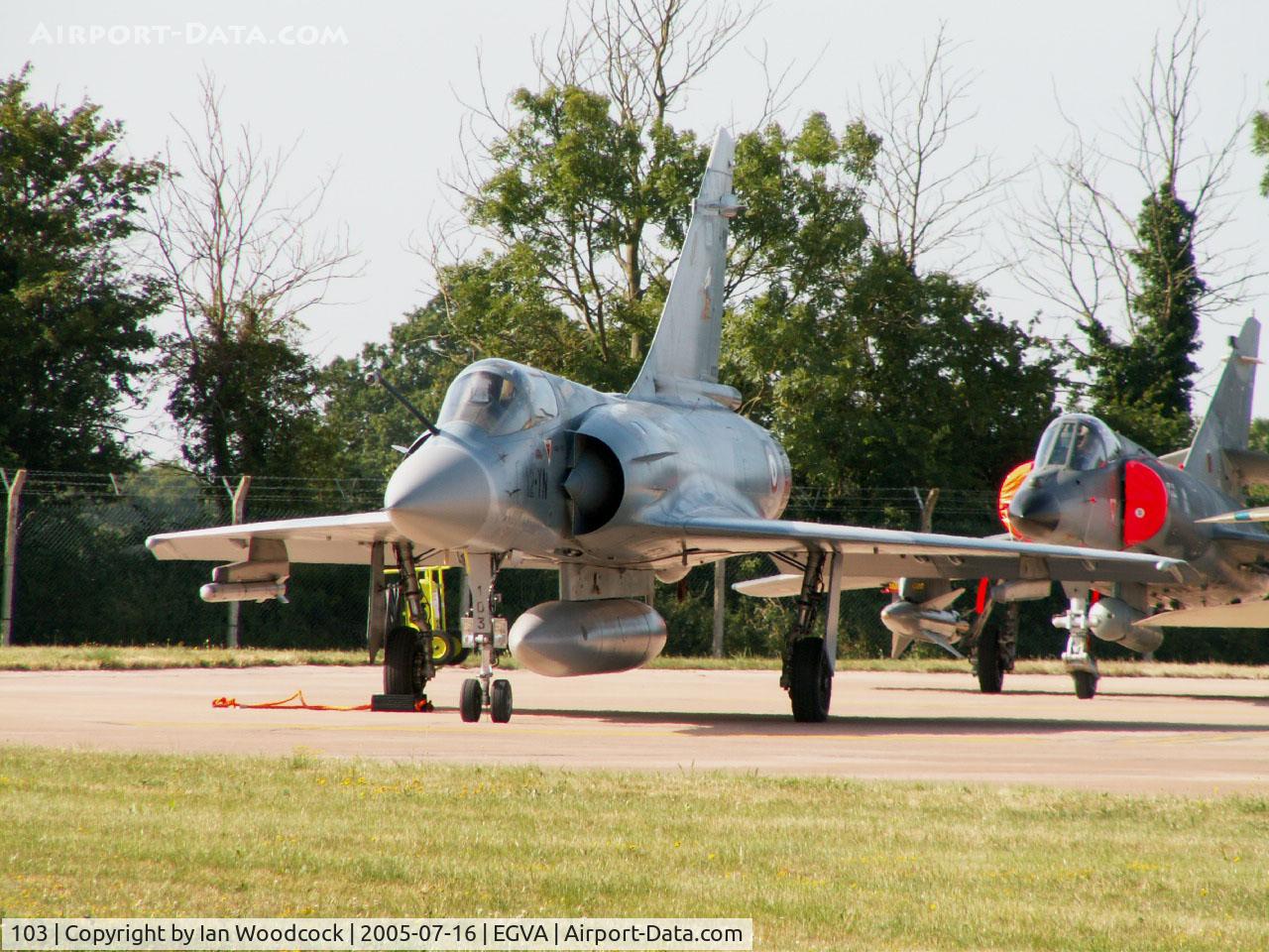 103, Dassault Mirage 2000C C/N 367, Dassault Mirage 2000C/French AF/Fairford 2005