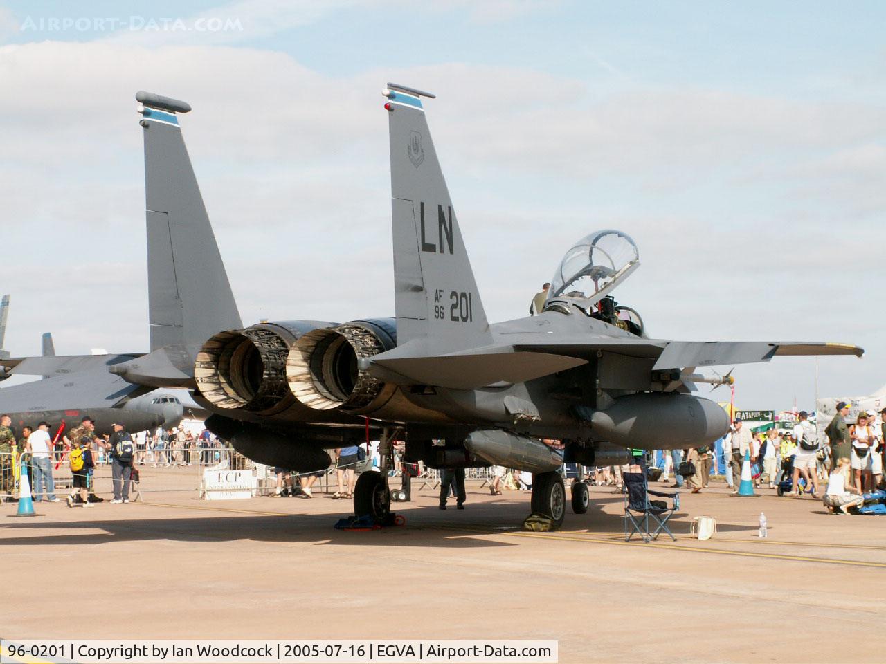 96-0201, 1996 McDonnell Douglas F-15E Strike Eagle C/N 1331/E211, McDonnell-Douglas F-15E/492 FS-48 FW/Fairford 2005