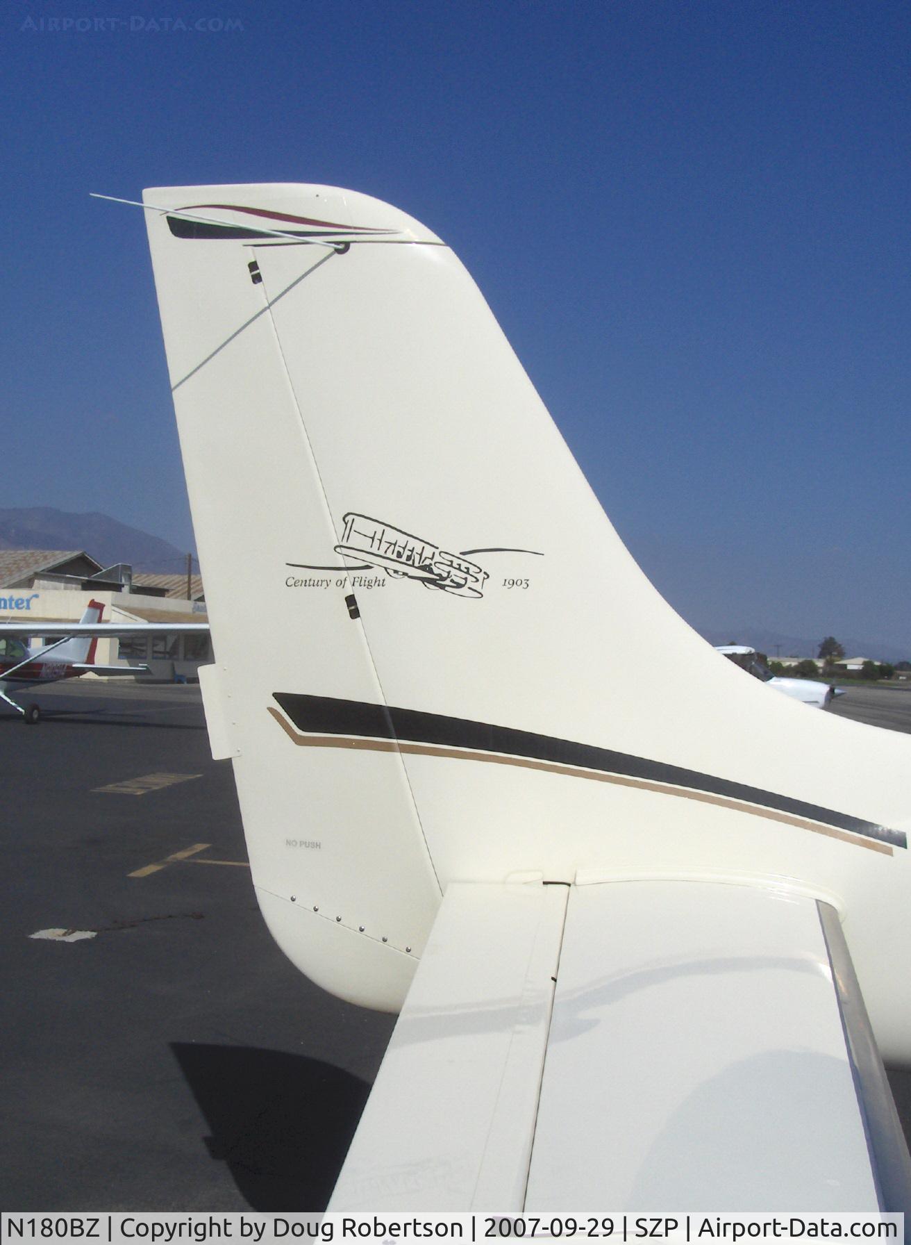 N180BZ, 2003 Cirrus SR22 C/N 0714, 2003 Cirrus SR22 Centennial edition Century of Flight tail decor, Continental IO-550 310 Hp