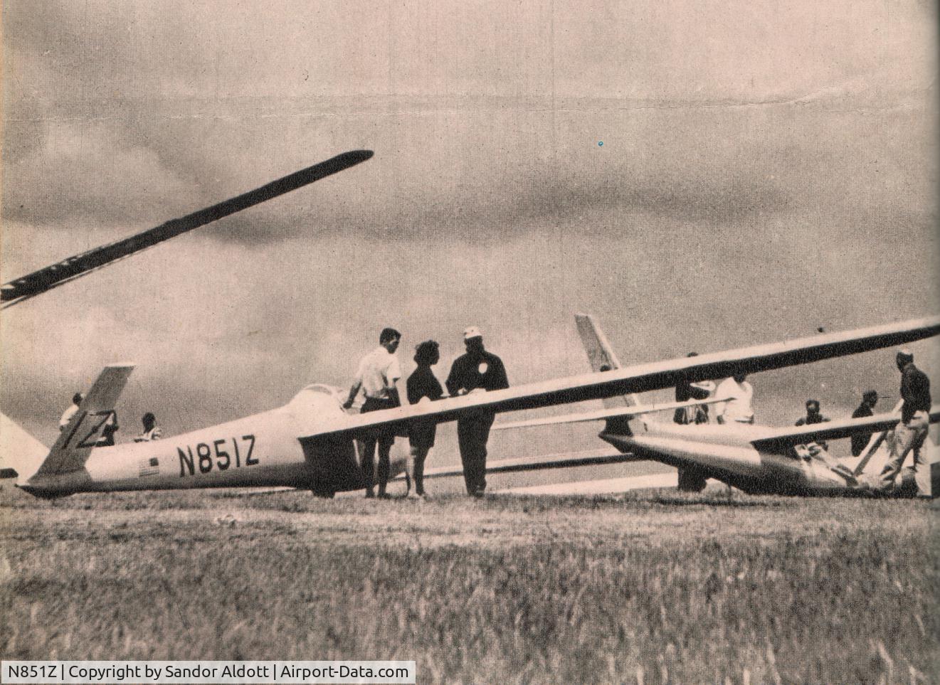 N851Z, 1962 Schreder HP-11 C/N 1, Hungarian magazin arhiv photo / Repules 1964.marcius - Elmira/United States