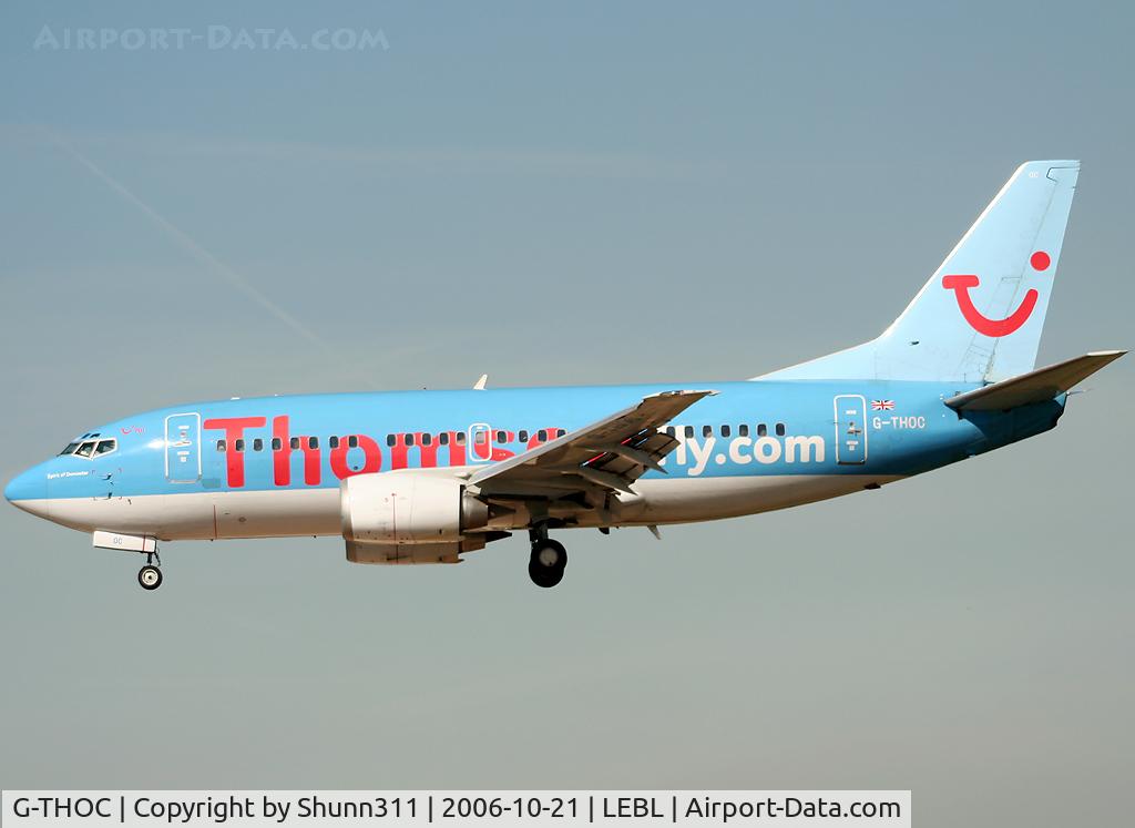 G-THOC, 1990 Boeing 737-59D C/N 24694, Landing rwy 25L