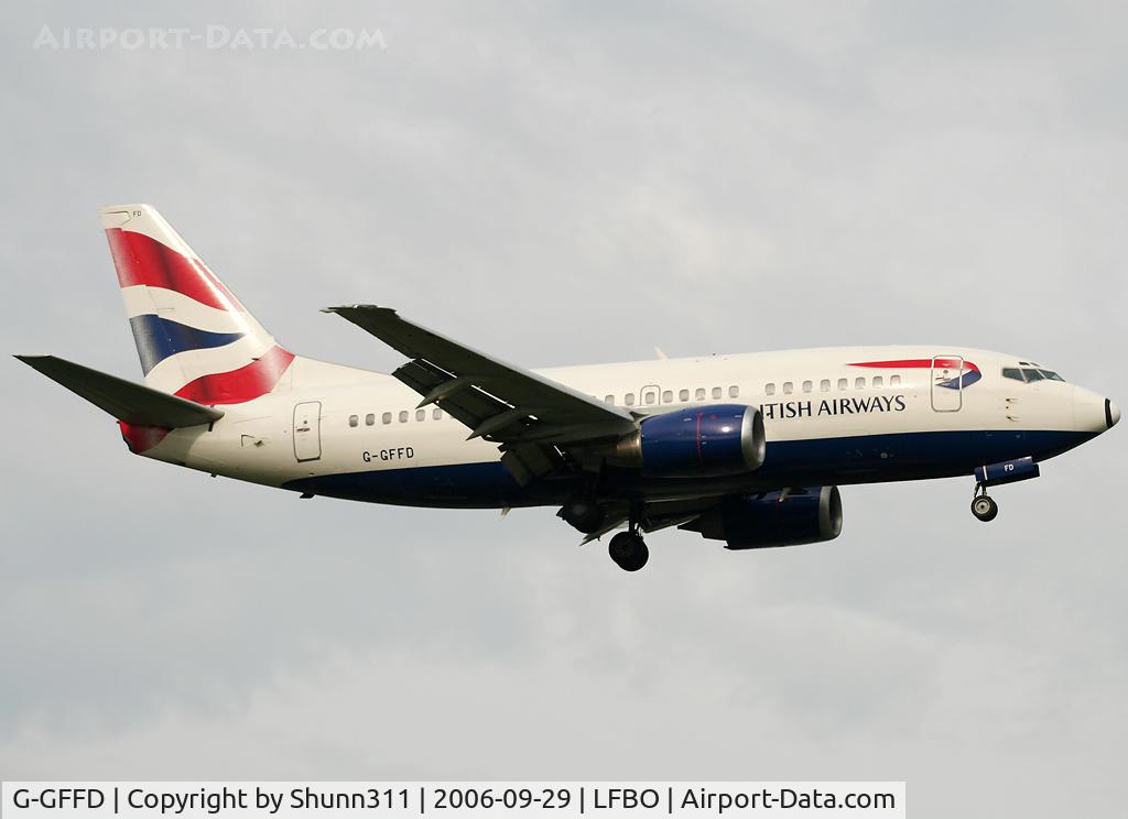 G-GFFD, 1991 Boeing 737-59D C/N 26419, Landing rwy 14R