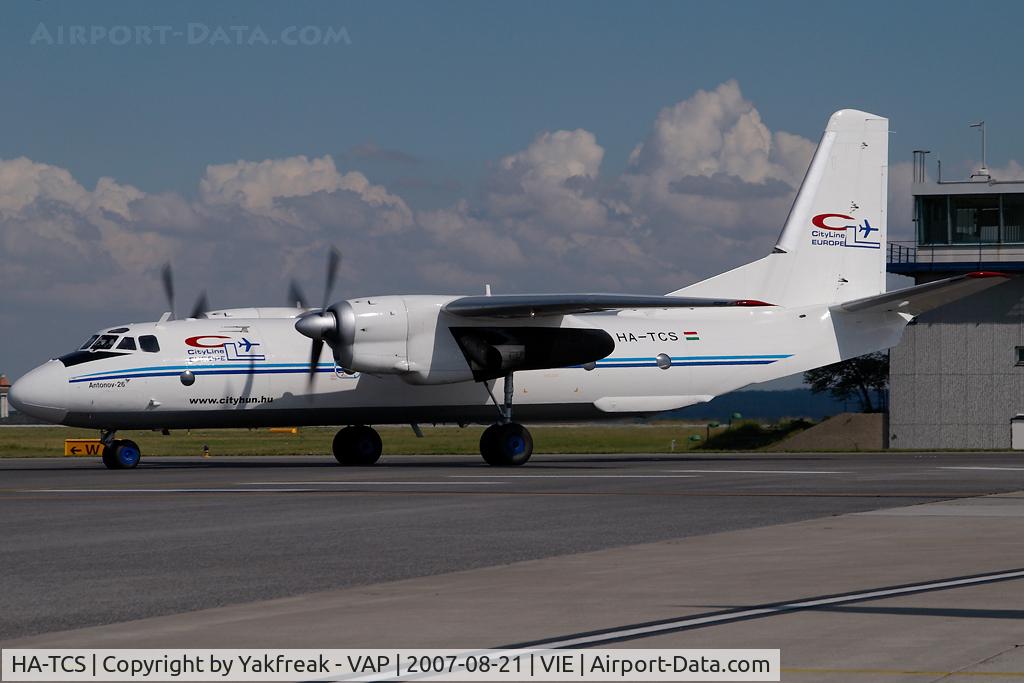 HA-TCS, 1984 Antonov An-26B C/N 13905, Cityline Europe Antonov 26