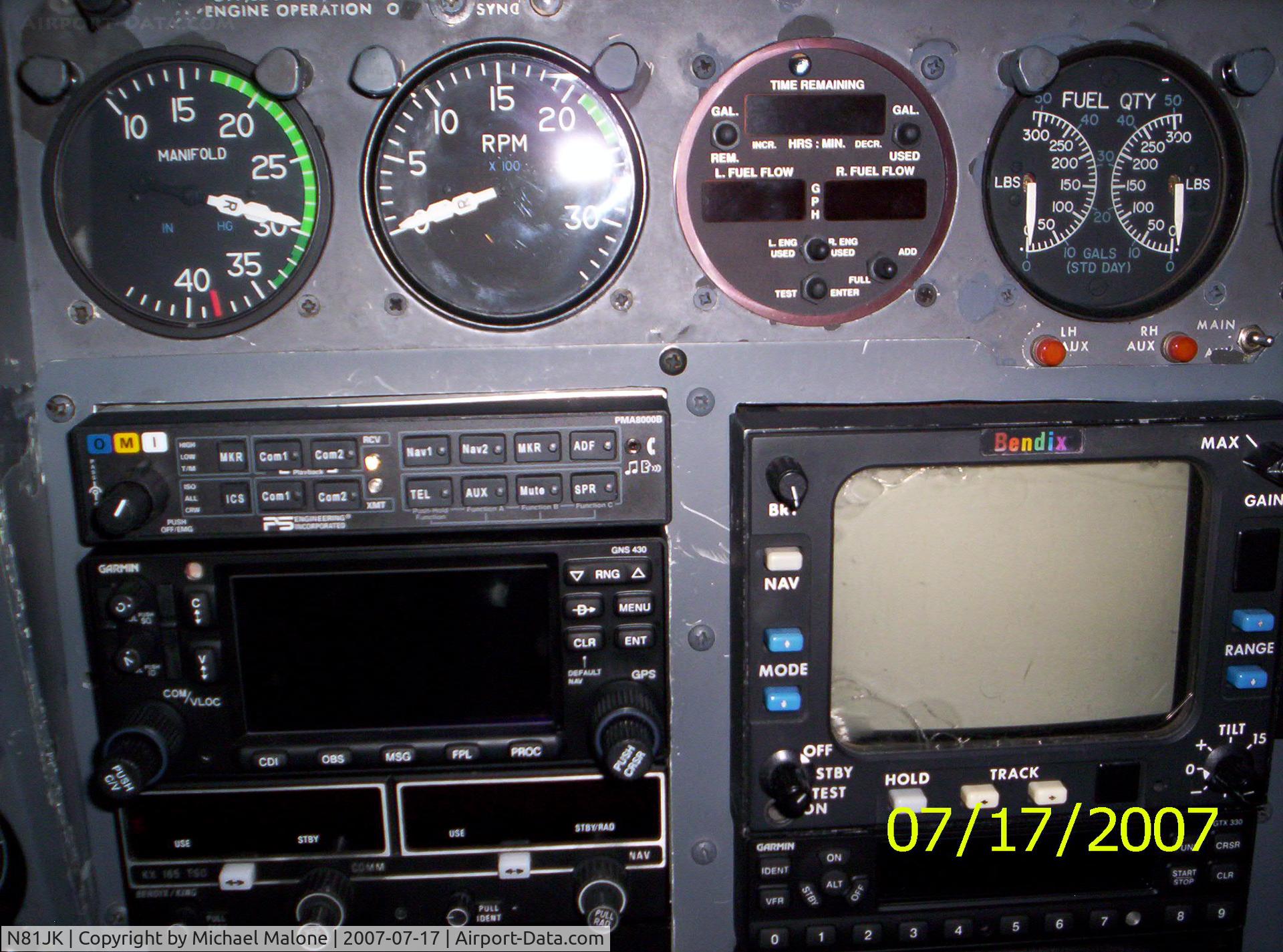 N81JK, 1969 Cessna 414 Chancellor C/N 414-0027, N81JK