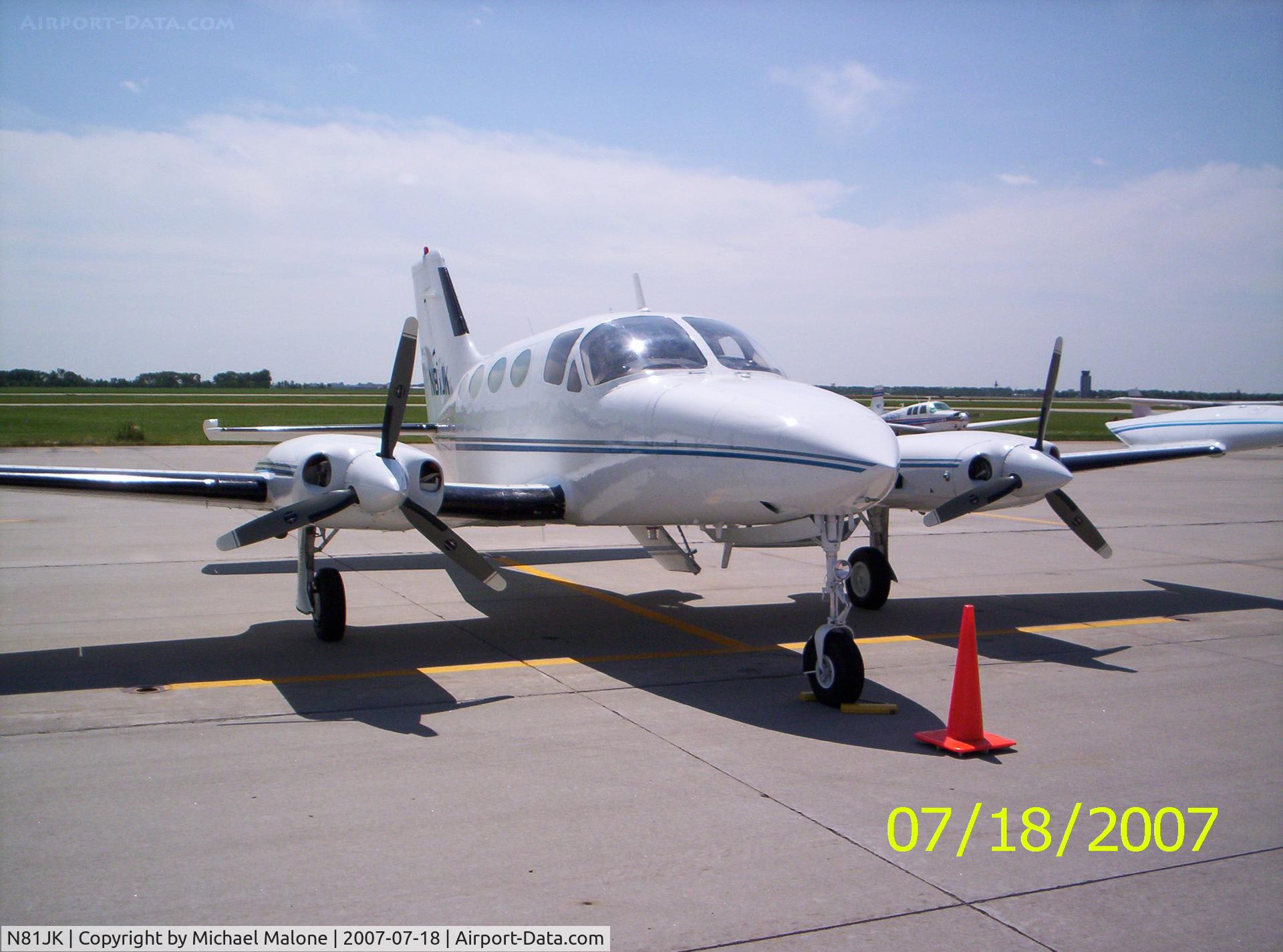 N81JK, 1969 Cessna 414 Chancellor C/N 414-0027, N81JK