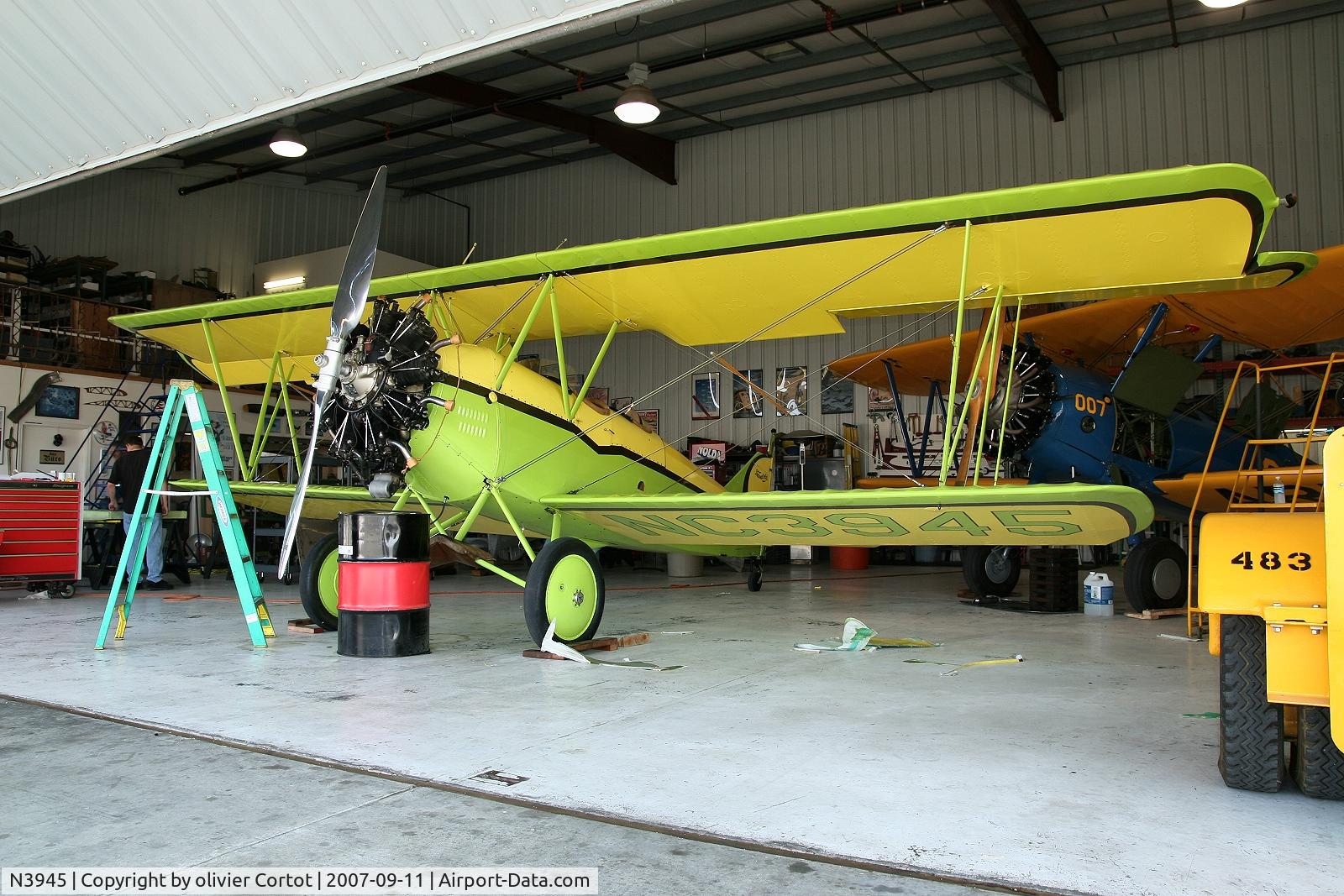 N3945, 1926 Travel Air 4000 C/N 319, Taken at Hollister airfield