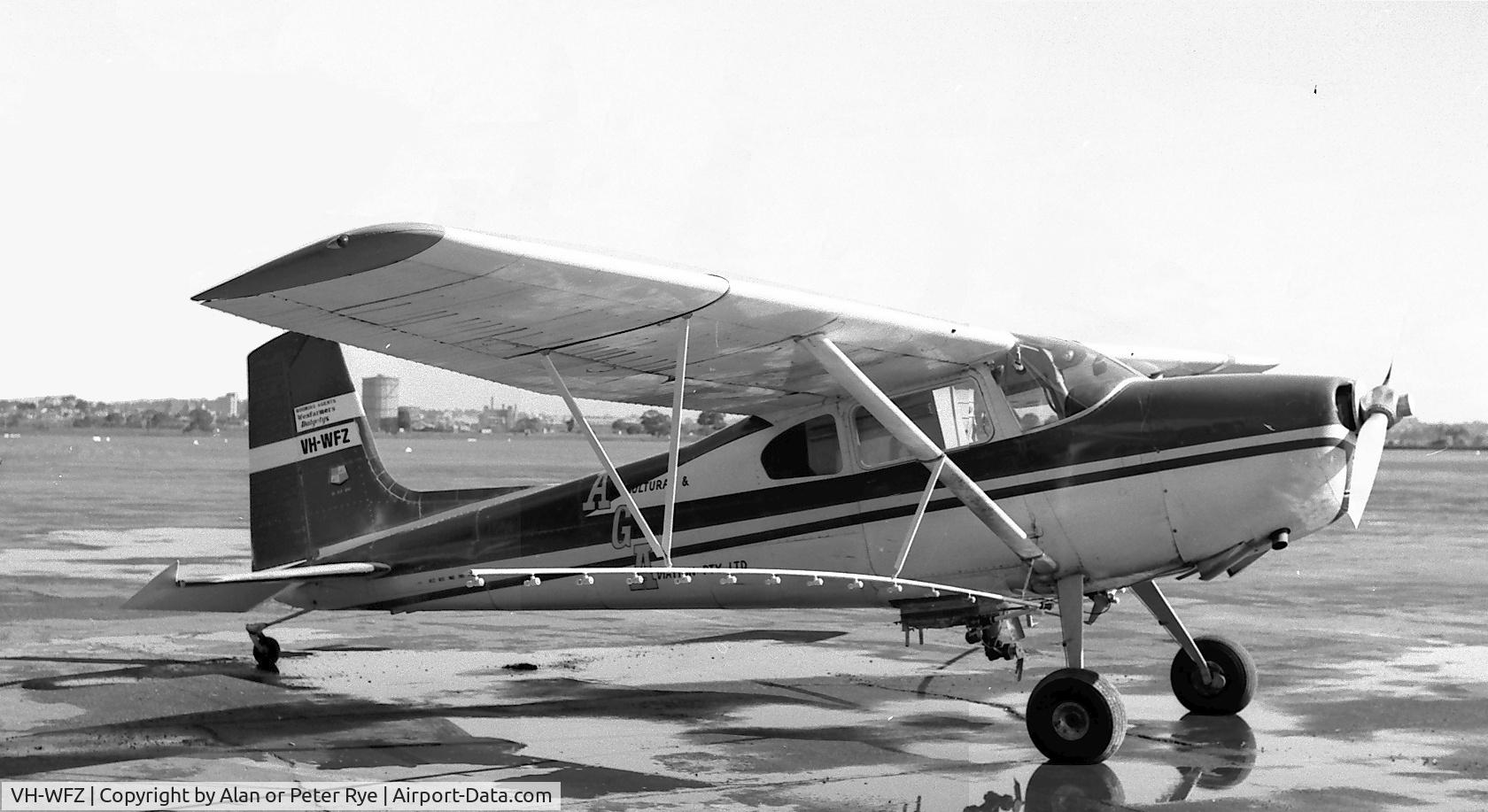 VH-WFZ, 1960 Cessna 180D C/N 18050937, Operated at the time by Agricultural and General Aviation for crop spraying in the Kimberley region of Western Australia