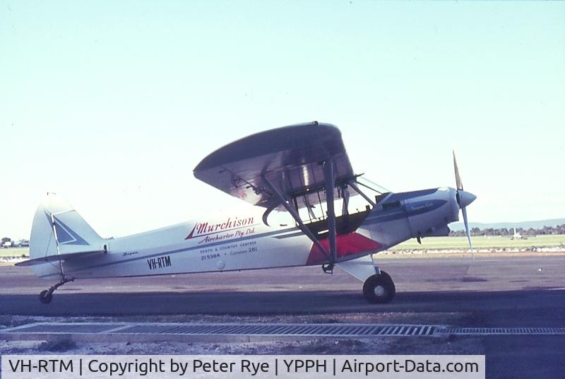 VH-RTM, Piper PA-18-150 Super Cub Super Cub C/N 18-8607, At Perth Airport, 1969