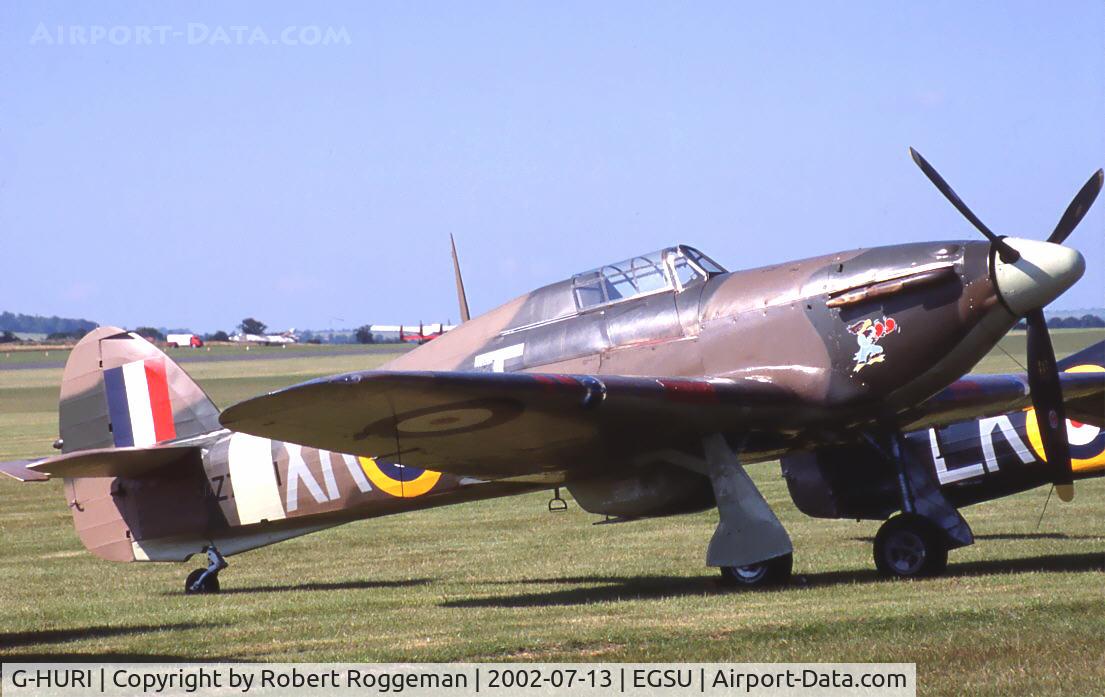 G-HURI, 1942 Hawker (CCF) Hurricane Mk12A C/N 72036, Coded XR T