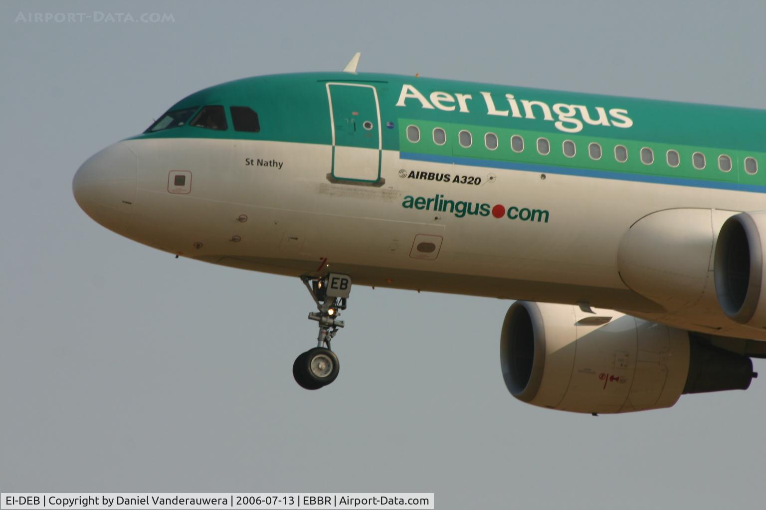 EI-DEB, 2004 Airbus A320-214 C/N 2206, arrival of flight EI630 to rwy 25L