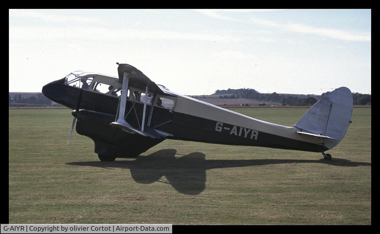 G-AIYR, 1943 De Havilland DH-89A Dominie/Dragon Rapide C/N 6676, scan of an old slide, Duxford 2000