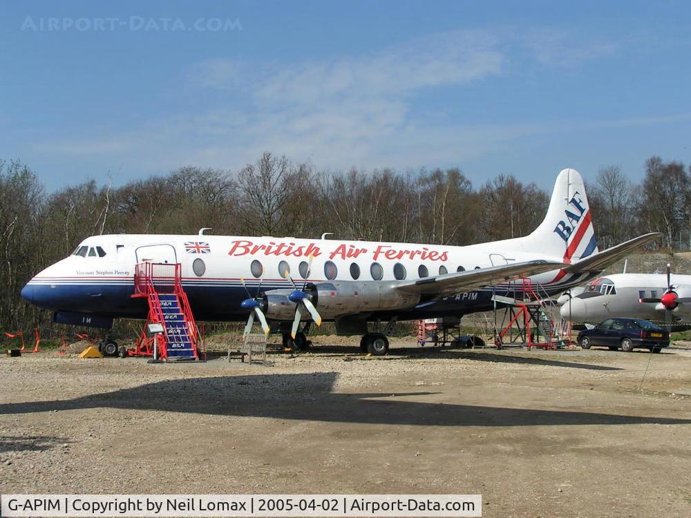 G-APIM, 1958 Vickers Viscount 806 C/N 412, Preserved at Brooklands.