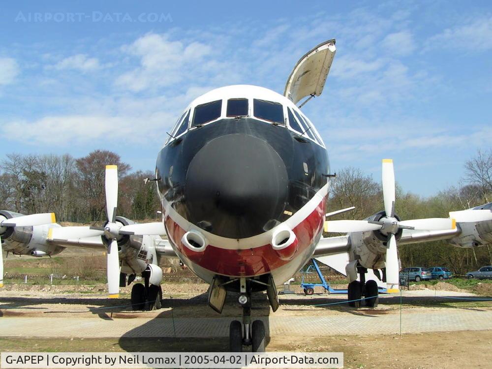 G-APEP, 1961 Vickers Vanguard 953 C/N 719, Preserved at Brooklands.