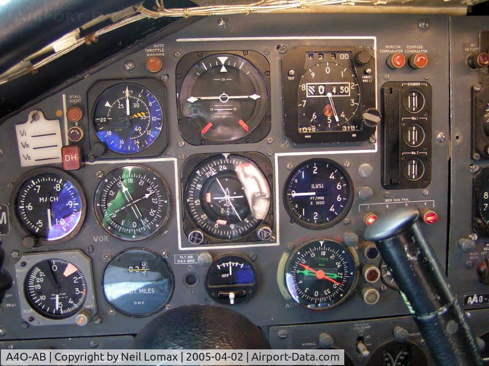 A4O-AB, 1963 Vickers VC10 Srs 1103 C/N 820, Close up of the P1 position.