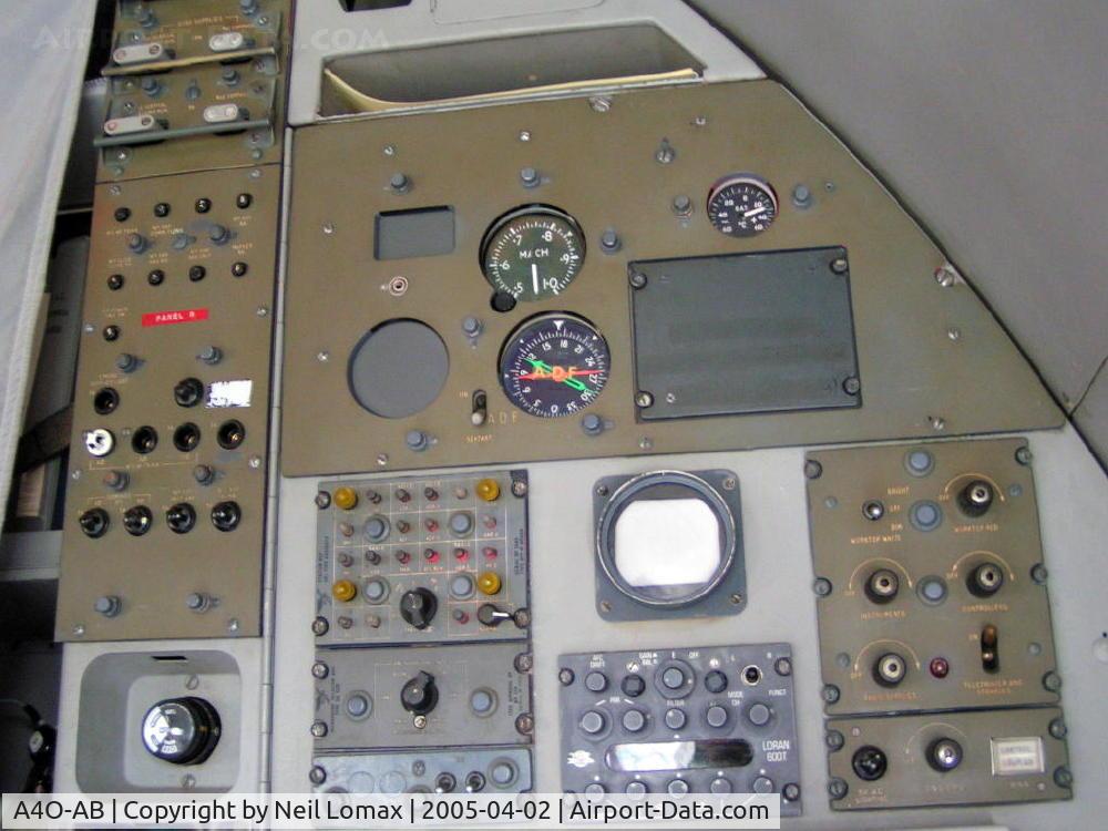 A4O-AB, 1963 Vickers VC10 Srs 1103 C/N 820, Navigation panel.