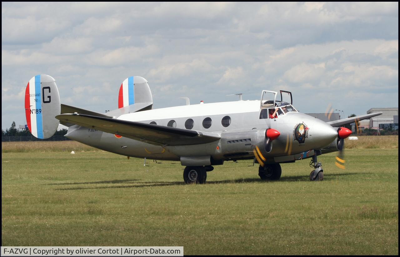 F-AZVG, Dassault MD-312 Flamant C/N 189, nice nose art ! Lyon Corbas 2006