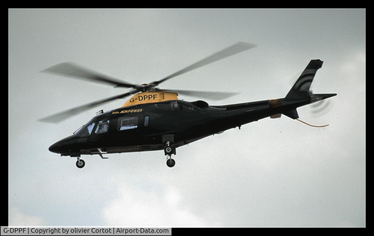 G-DPPF, 2003 Agusta A-109E Power C/N 11216, taken a few years ago over Dijon French AFB