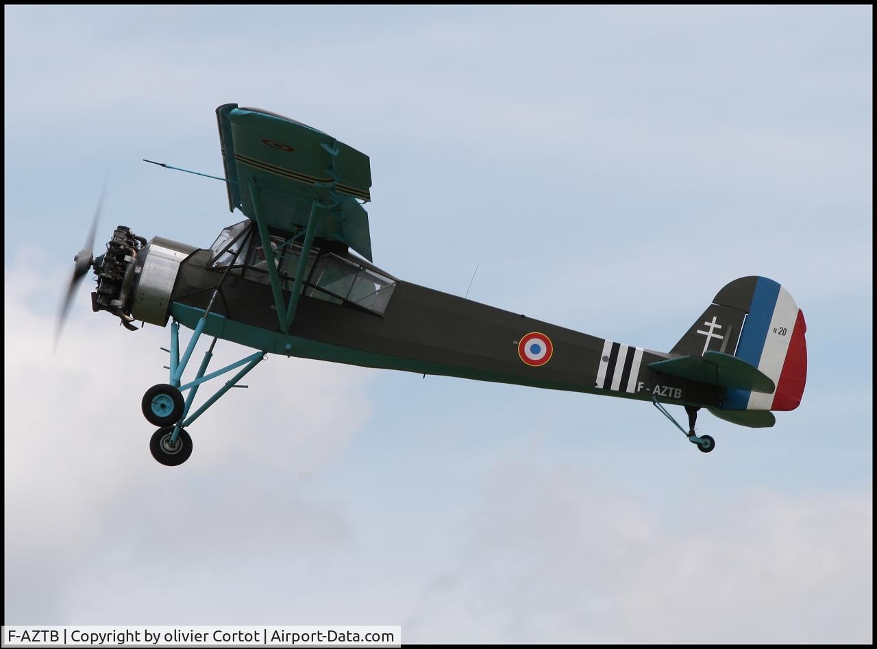 F-AZTB, Morane-Saulnier MS-505 Criquet C/N 23.20, taking off, Lyon Corbas airshow 2006