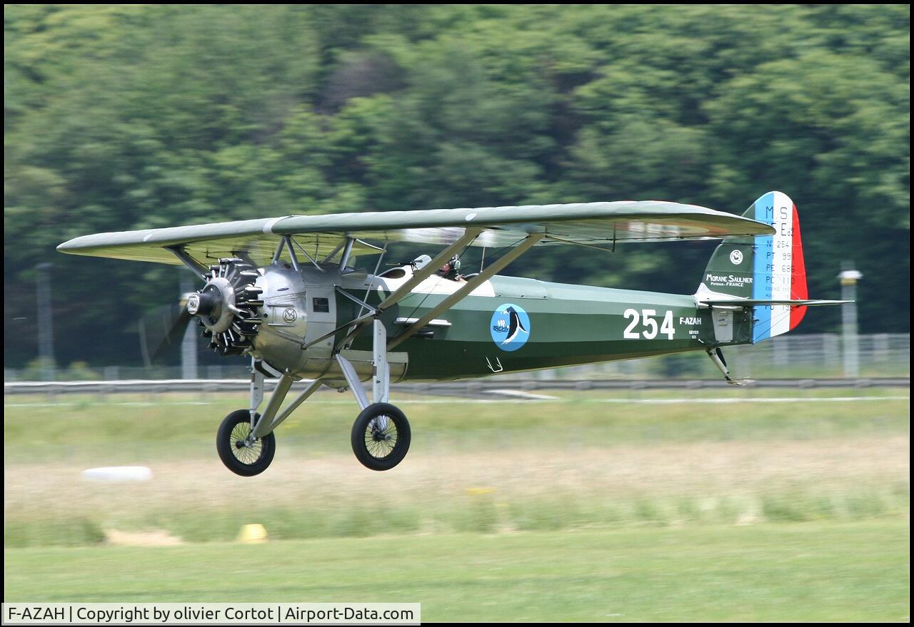 F-AZAH, Morane-Saulnier MS-315 C/N 254, landing at Lyon Corbas 2006
