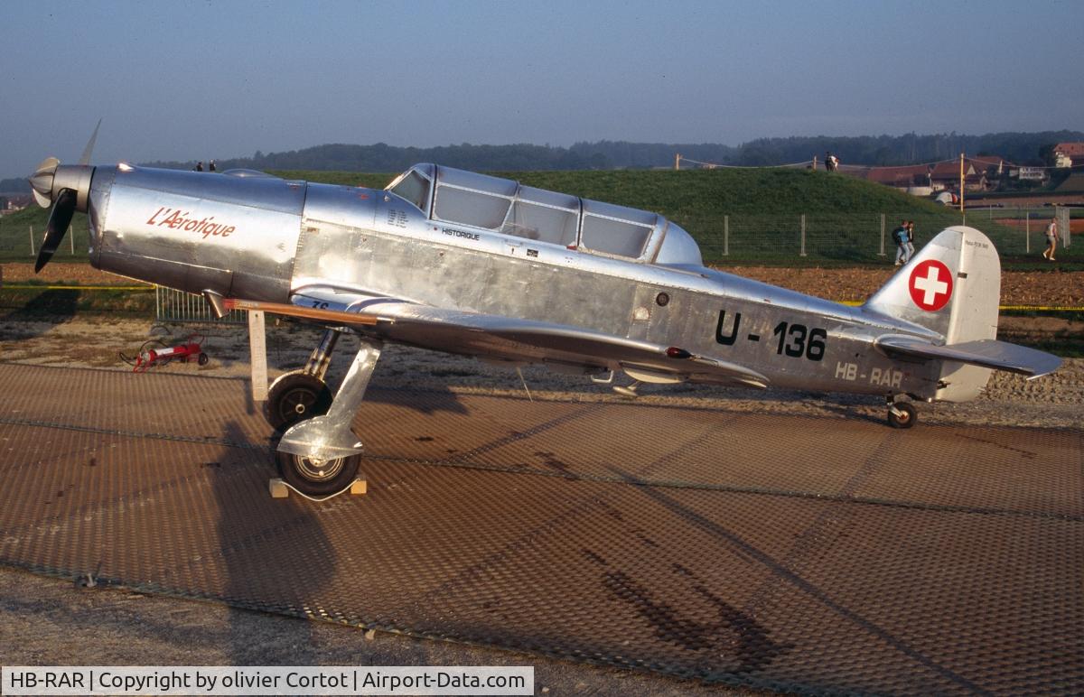 HB-RAR, 1950 Pilatus P2-06 C/N 56, Payerne 2004, Switzerland