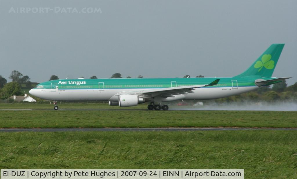 EI-DUZ, 2007 Airbus A330-302 C/N 847, Aer Lingus A330 at Shannon