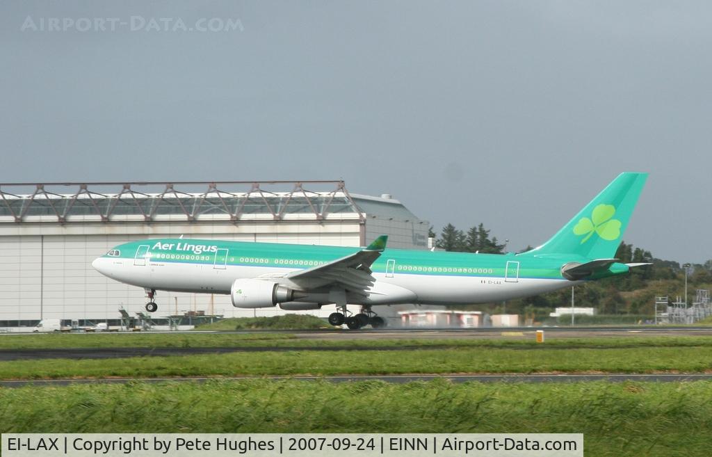 EI-LAX, 1999 Airbus A330-202 C/N 269, Aer Lingus A330 landing at Shannon
