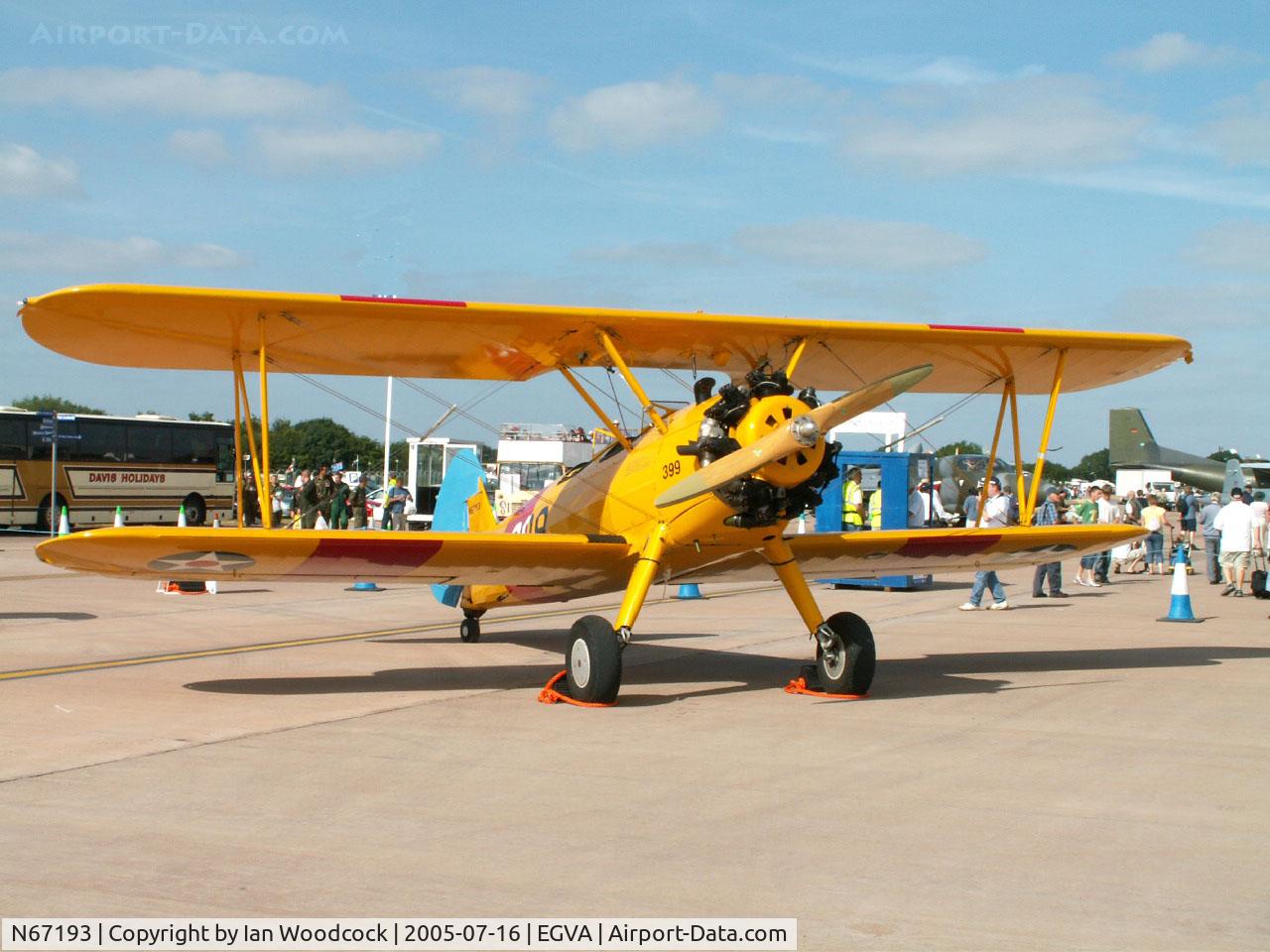 N67193, 1942 Boeing E75 (N2S-5) C/N 75-8116, Boeing PT-17/Fairford 2005