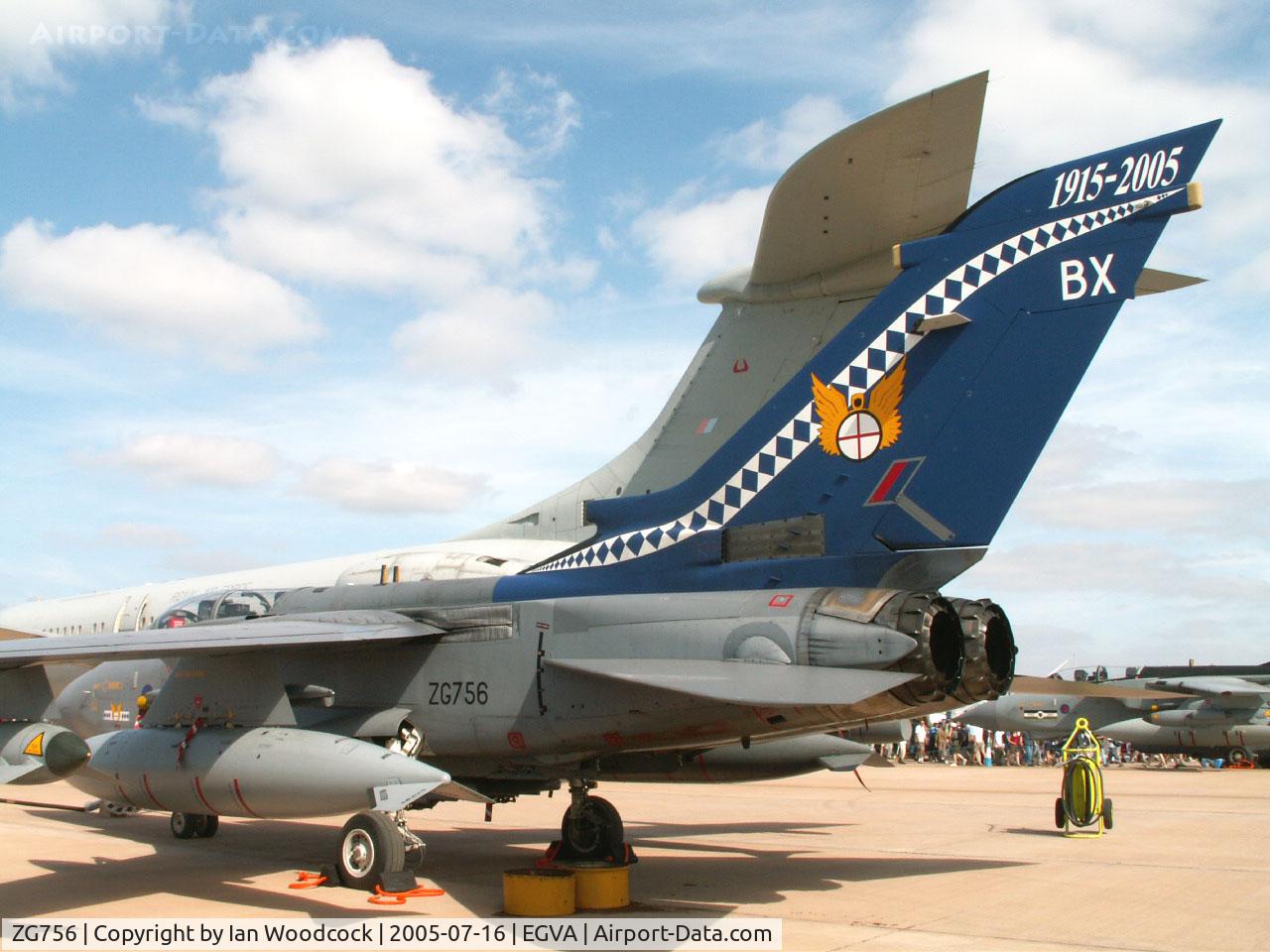 ZG756, 1991 Panavia Tornado GR.4 C/N 880/BT054/3431, BAe Panavia Tornado GR.4/14 Sqn Royal Air Force/Fairford 2005