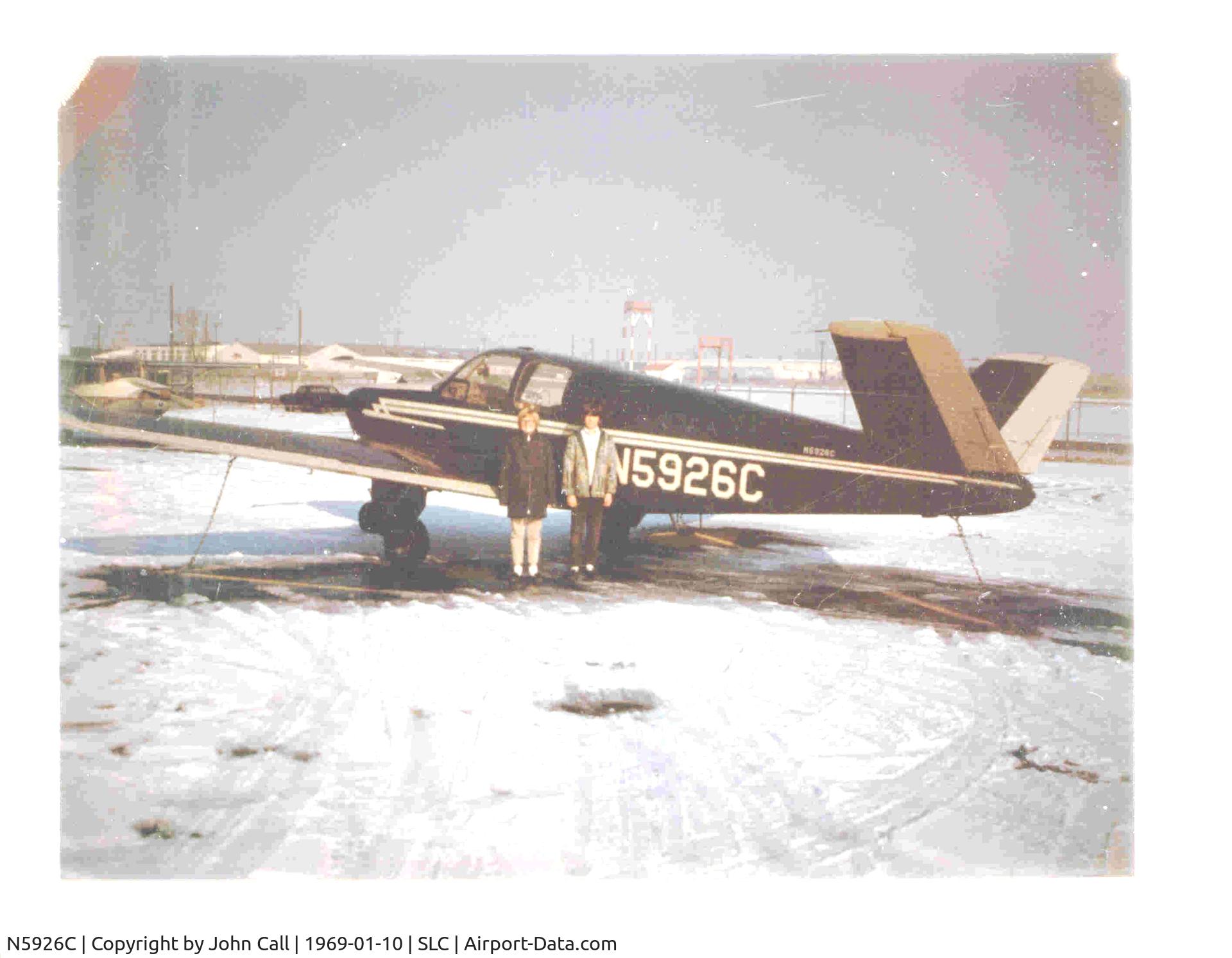 N5926C, 1952 Beech C35 Bonanza C/N D-3285, Bought 1967 with 2 friends, 500 hours for $10,000, my daught & friend