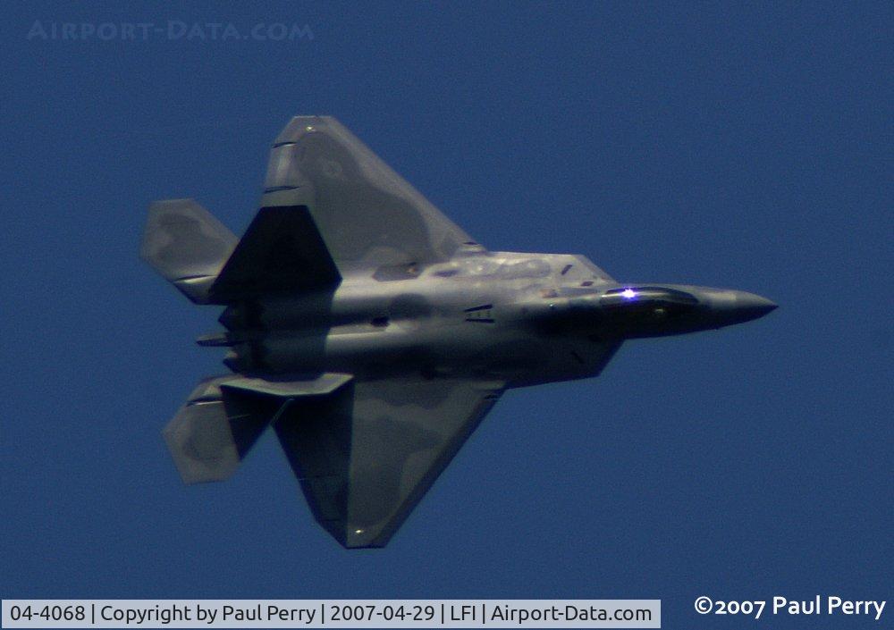 04-4068, 2004 Lockheed Martin F-22A Raptor C/N 4068, Nice plan view