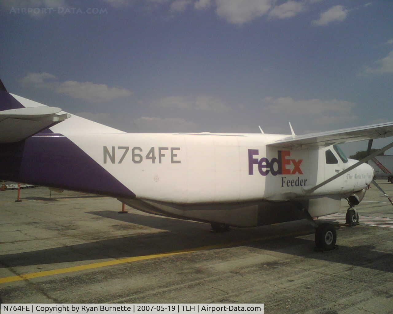 N764FE, 1991 Cessna 208B Super Cargomaster C/N 208B0258, Commonly parked at the FedEx ramp at Tallahassee Regl.