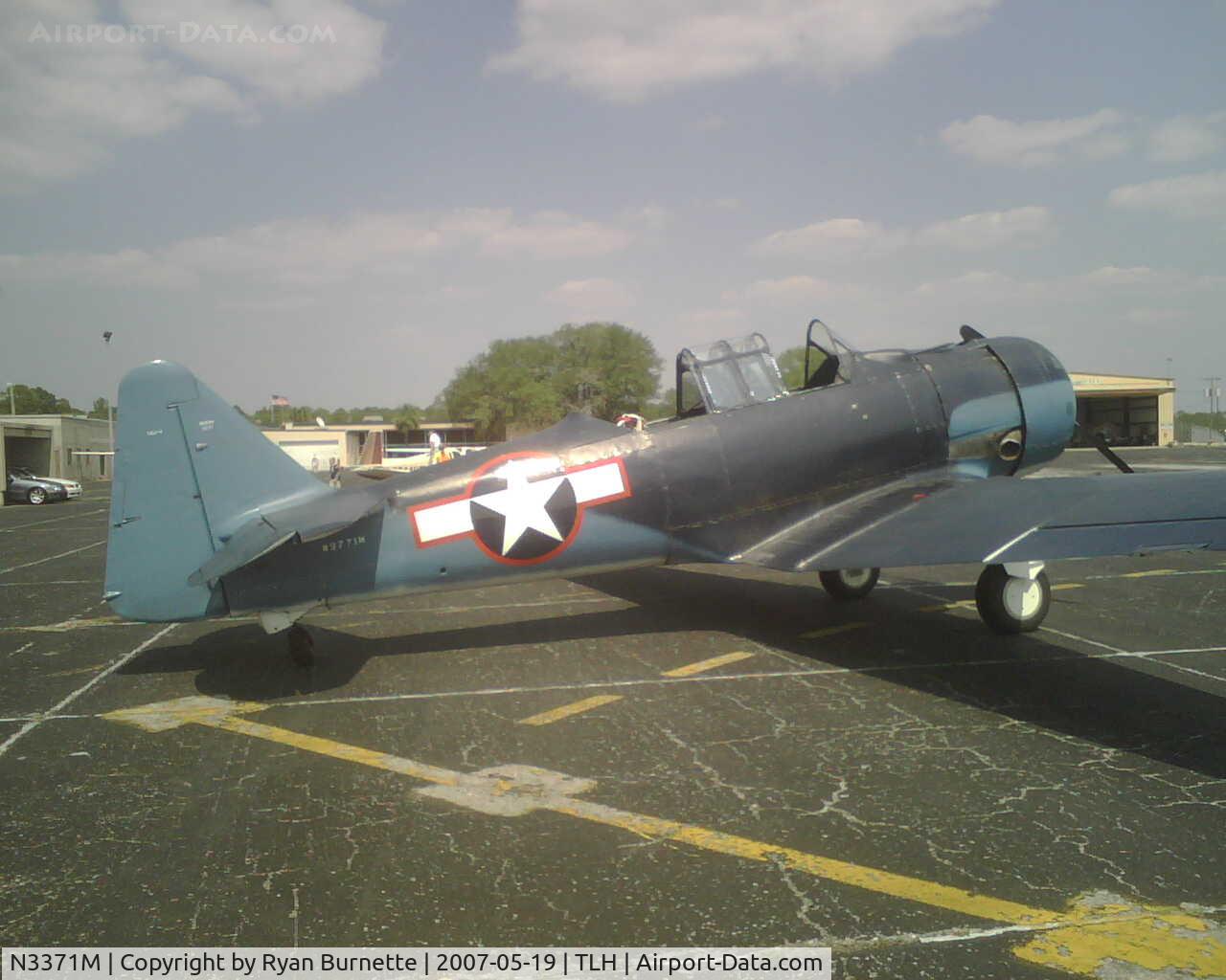 N3371M, North American SNJ-4 Texan Texan C/N Not found N3371M, At Tallahassee Regl for the airshow.