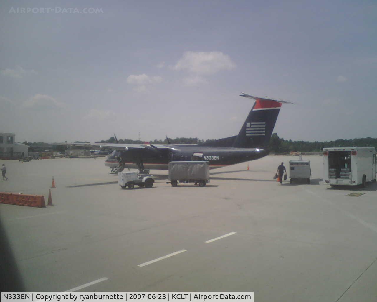 N333EN, 1990 De Havilland Canada DHC-8-311 Dash 8 C/N 221, I met the bassist from AC/DC in the airport right after snapping this photo.  True story!
