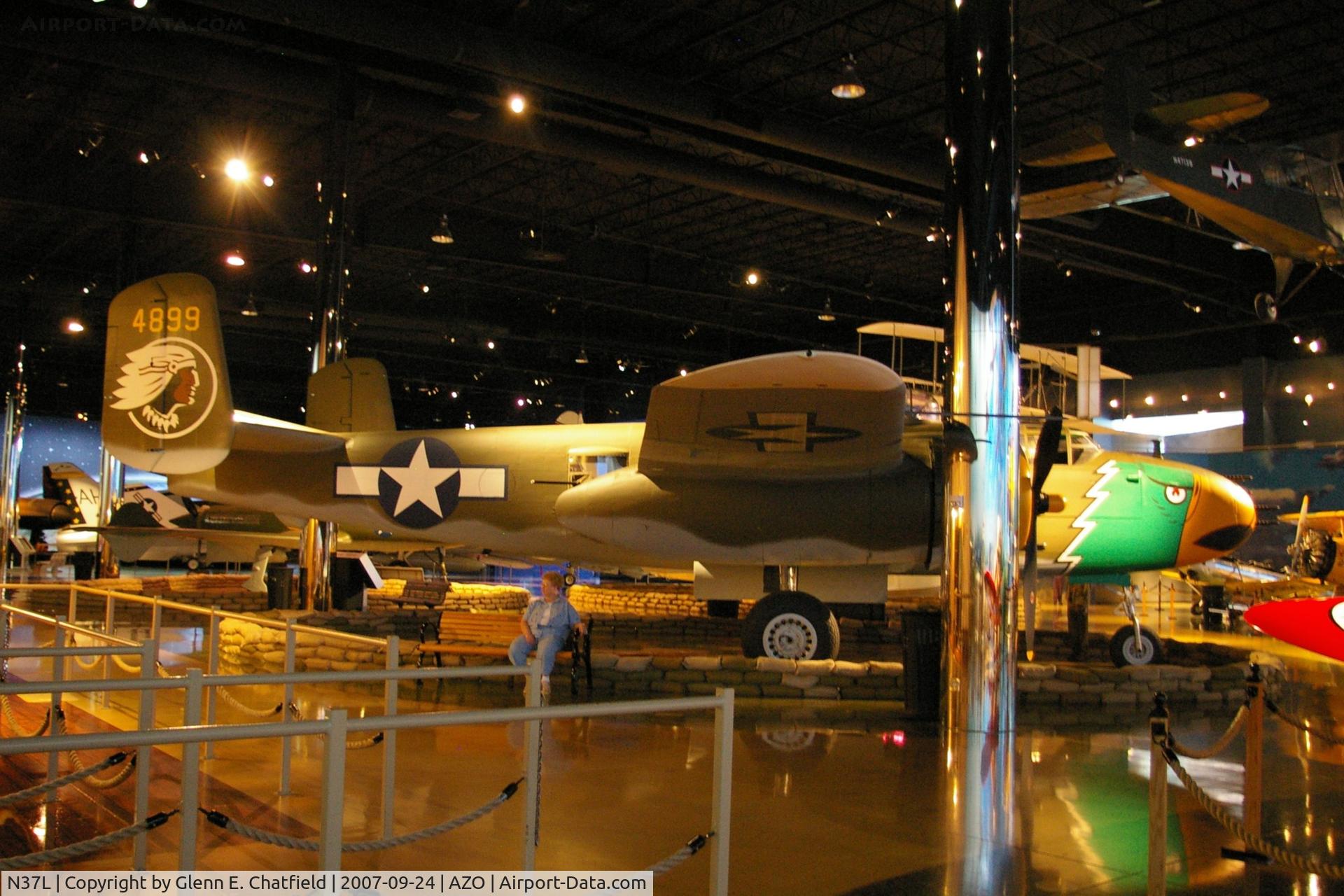 N37L, 1952 North American B-25H Mitchell C/N 98-21900, 43-4899 at the Air Zoo