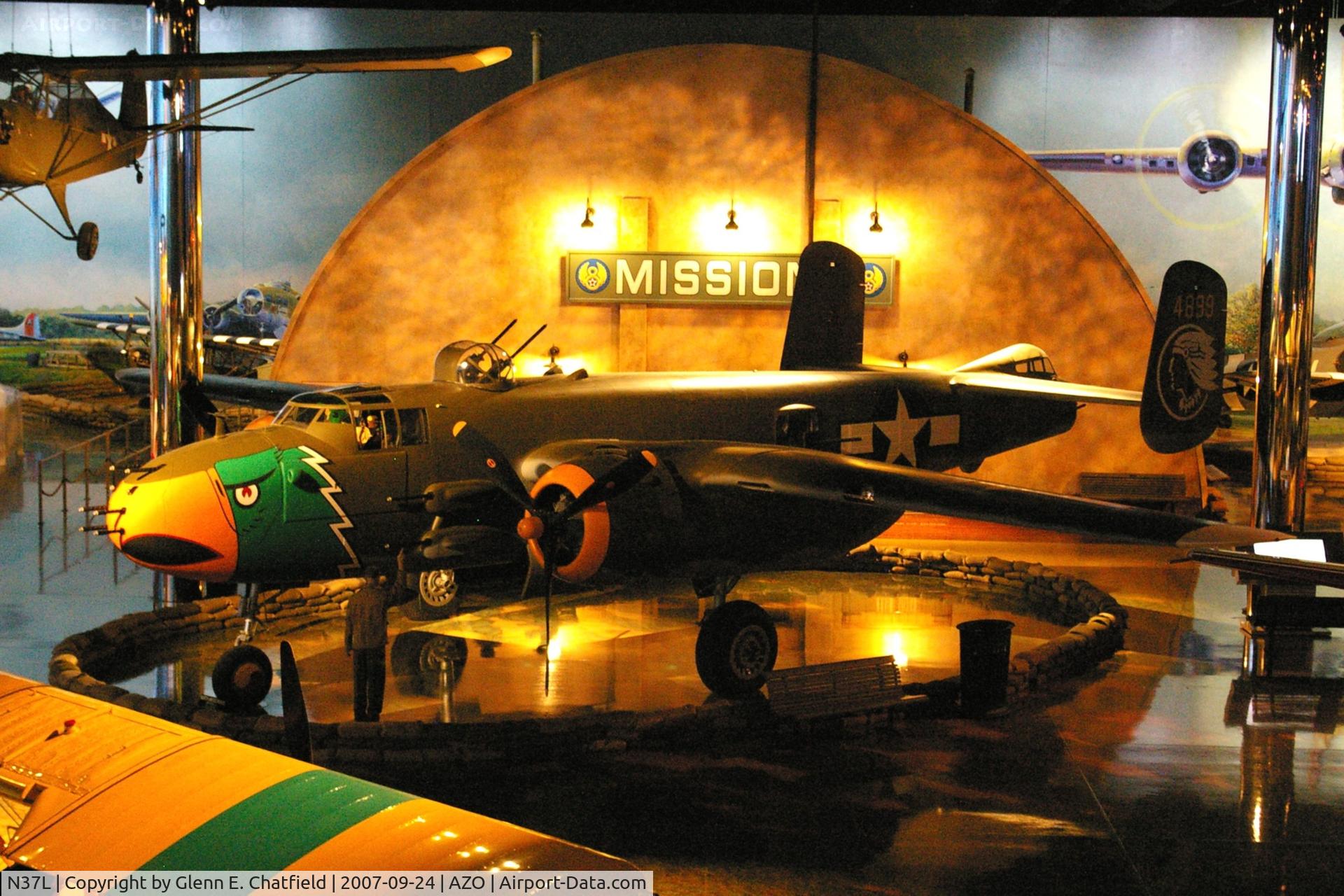 N37L, 1952 North American B-25H Mitchell C/N 98-21900, 43-4899 at the Air Zoo