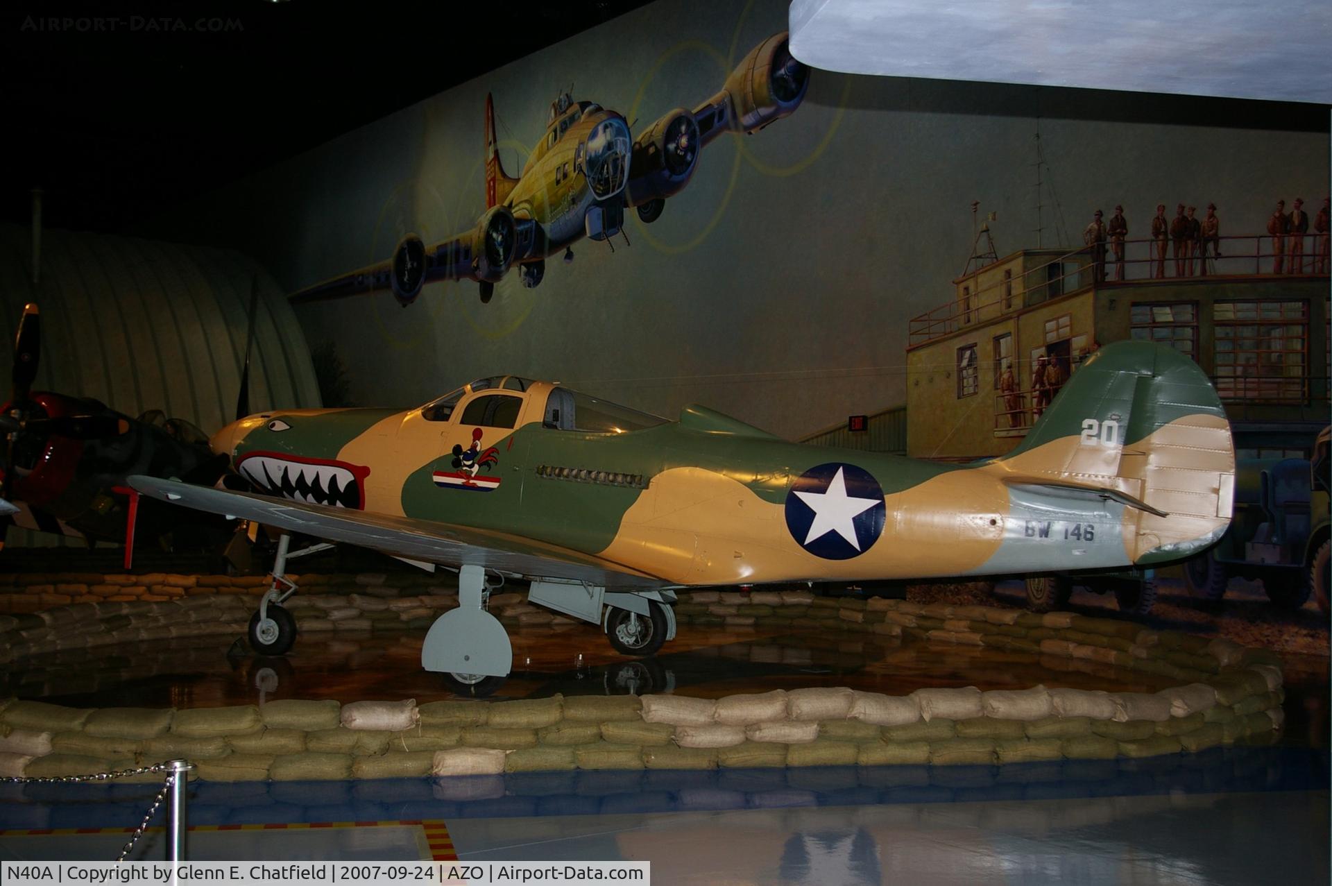 N40A, 1944 Bell P-39Q Airacobra C/N Not found 44-3908, At the Kalamazoo Air Zoo