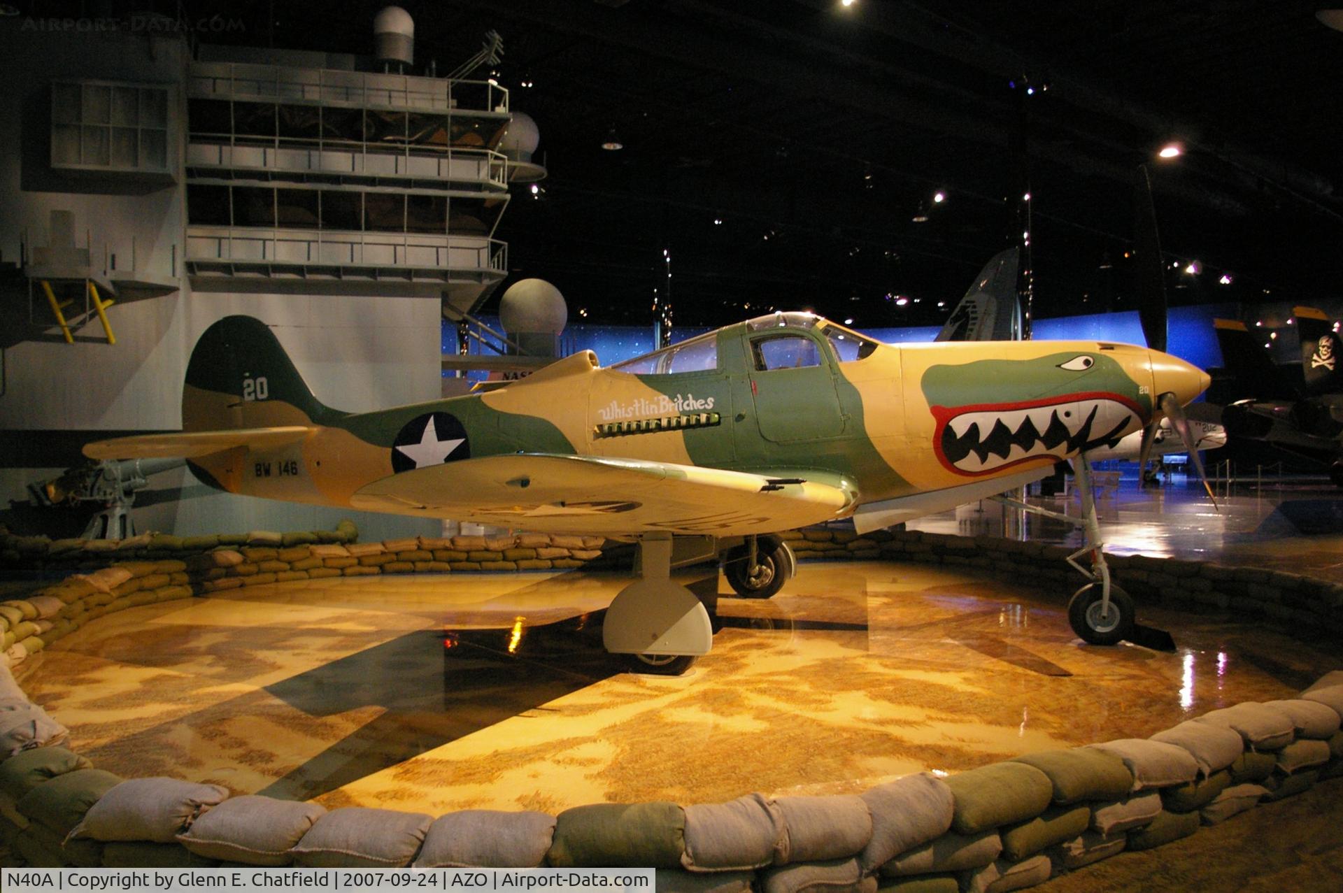 N40A, 1944 Bell P-39Q Airacobra C/N Not found 44-3908, At the Kalamazoo Air Zoo