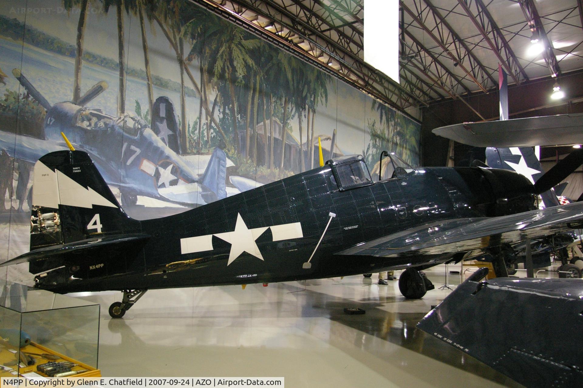 N4PP, 1945 Grumman F6F-5 Hellcat C/N A-10828 (USN79683), At the Kalamazoo Air Zoo