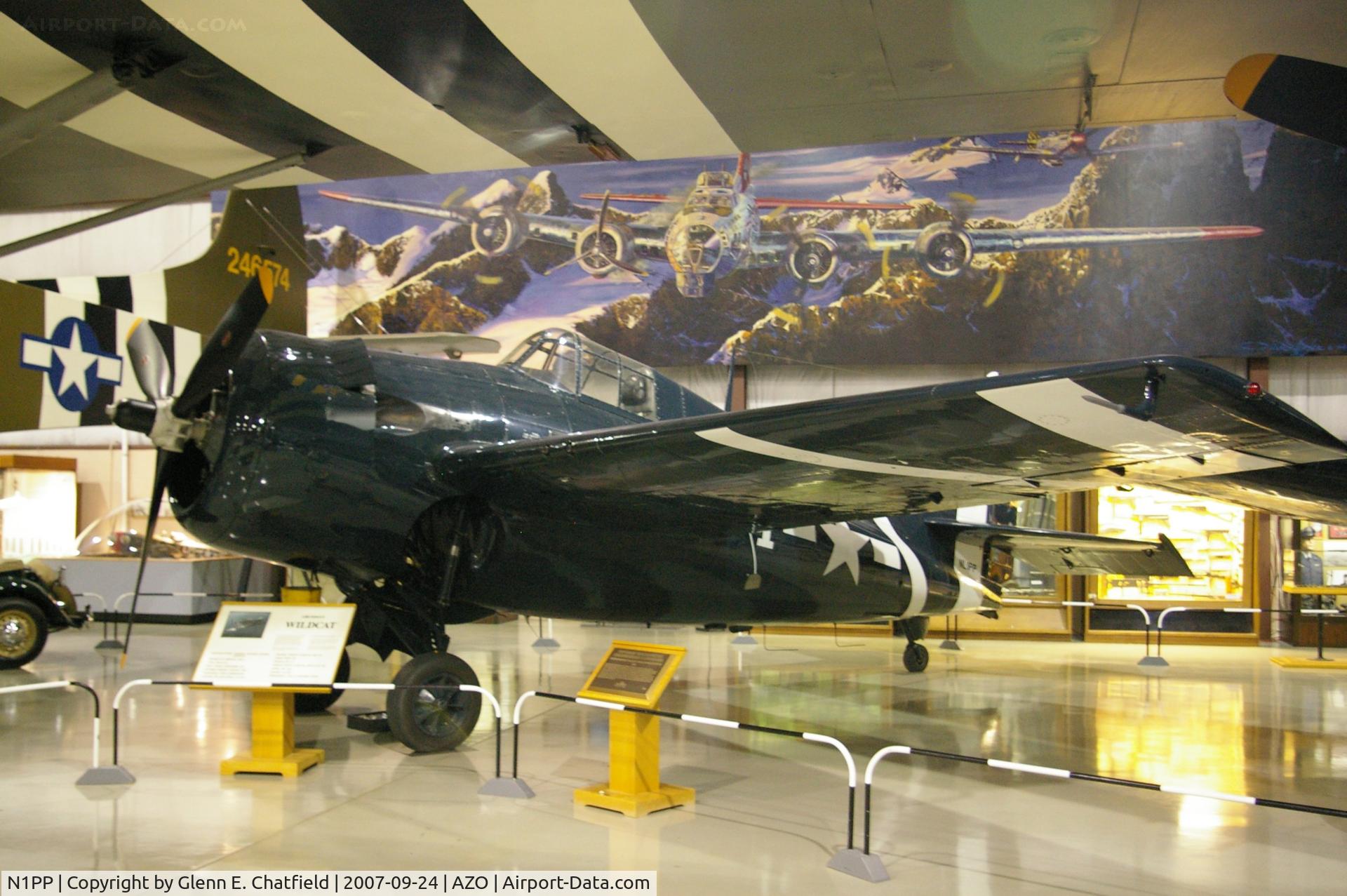 N1PP, 1945 General Motors (Grumman) FM-2 Wildcat C/N 5635, At the Kalamazoo Air Zoo