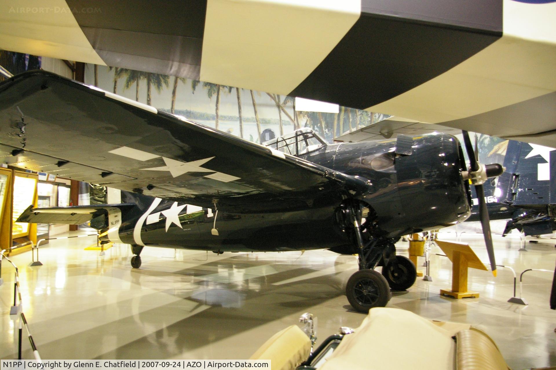 N1PP, 1945 General Motors (Grumman) FM-2 Wildcat C/N 5635, At the Kalamazoo Air Zoo