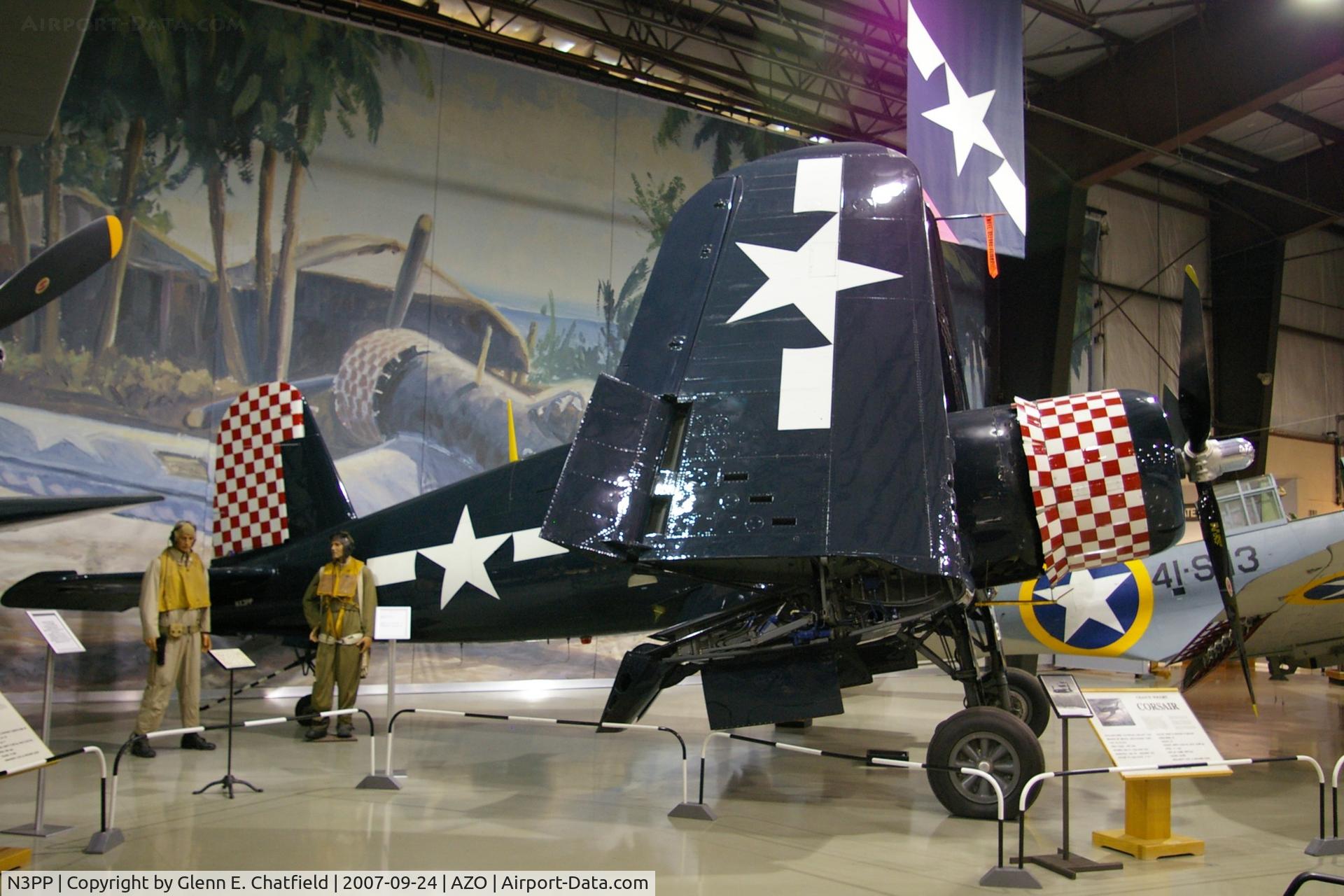 N3PP, 1941 Goodyear FG-1D Corsair C/N 3770, At the Kalamazoo Air Zoo