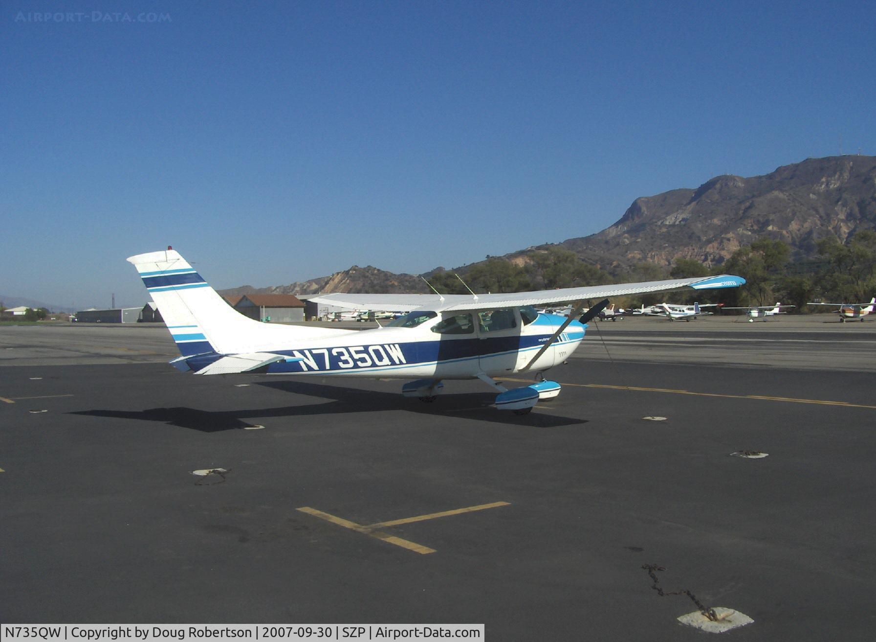 N735QW, 1977 Cessna 182Q Skylane C/N 18265610, 1977 Cessna 182Q, Continental O-470-U 230 Hp