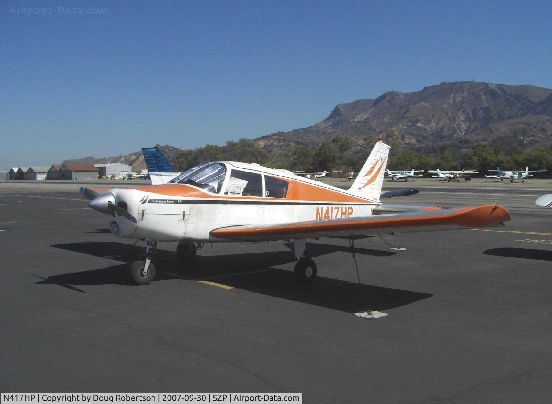 N417HP, 1964 Piper PA-28-140 C/N 28-20276, 1964 Piper PA-28-140 CHEROKEE, Lycoming O-320-E2A 150 Hp